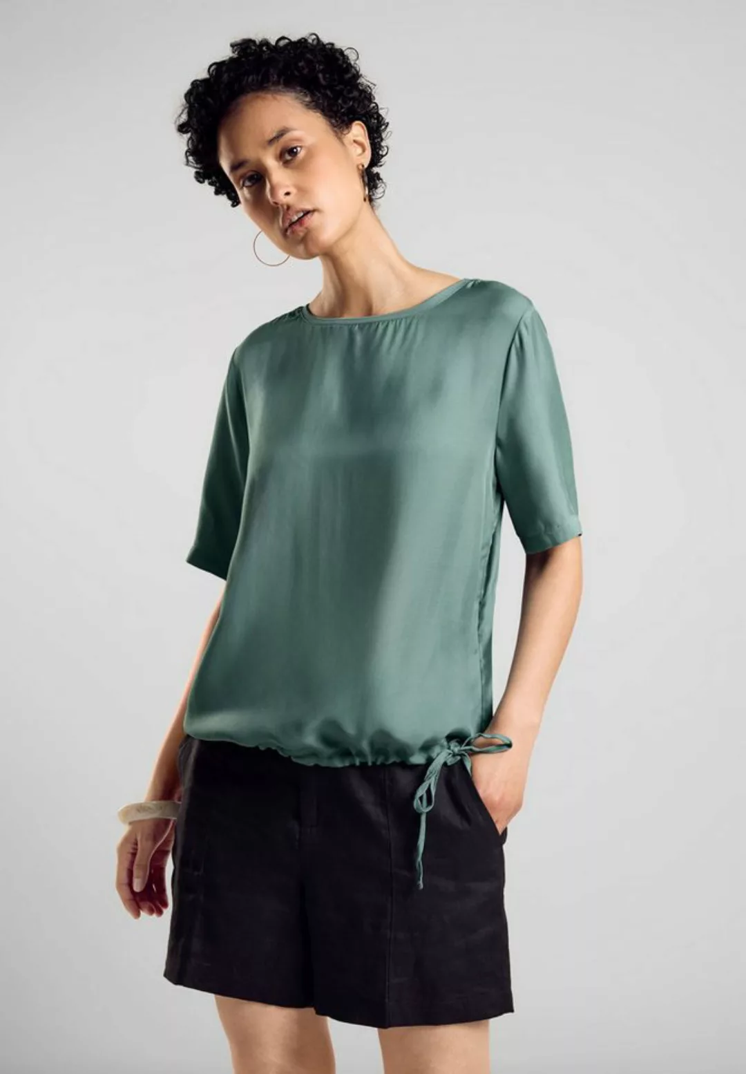 STREET ONE Shirtbluse mit Tunnelzug günstig online kaufen