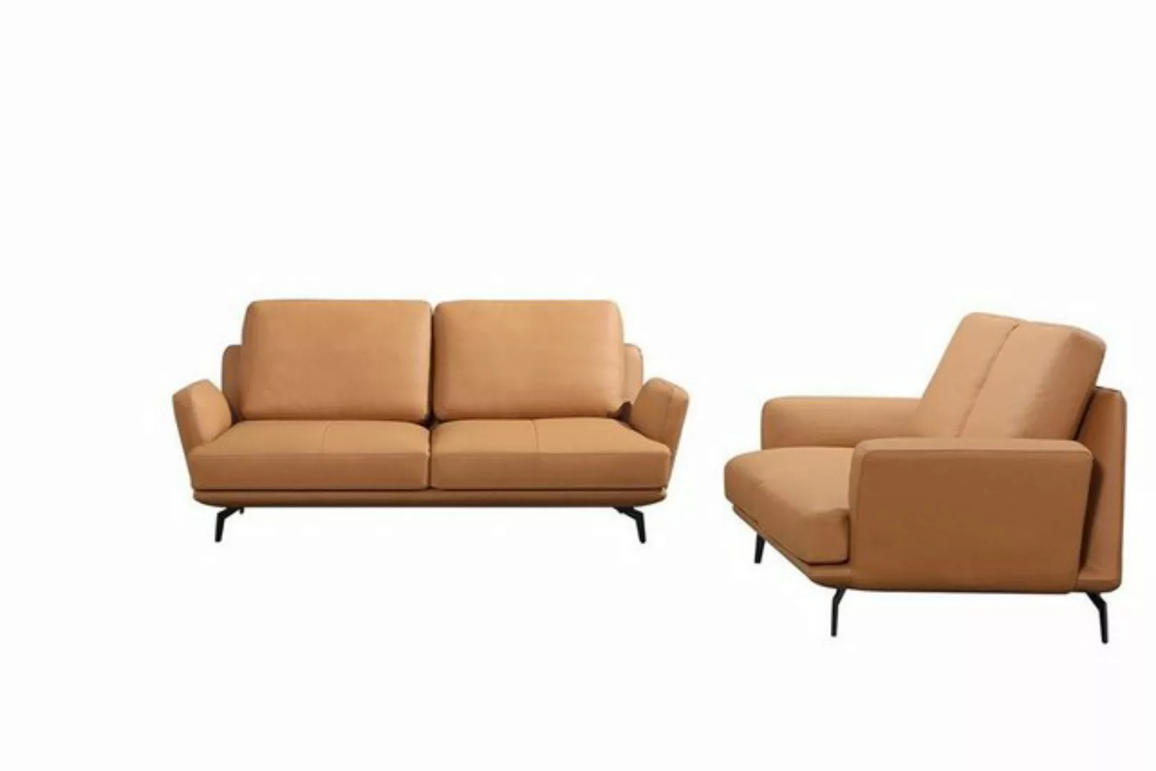 JVmoebel Sofa Sofagarnitur 3+2 Sitzer Ledersofa Couch Wohnlandschaft Garnit günstig online kaufen