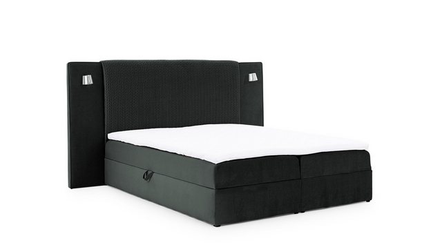 Fun Möbel Boxbett Bett MARTEN in Stoff Magic Velvet Set.2 (inkl. Bettkästen günstig online kaufen