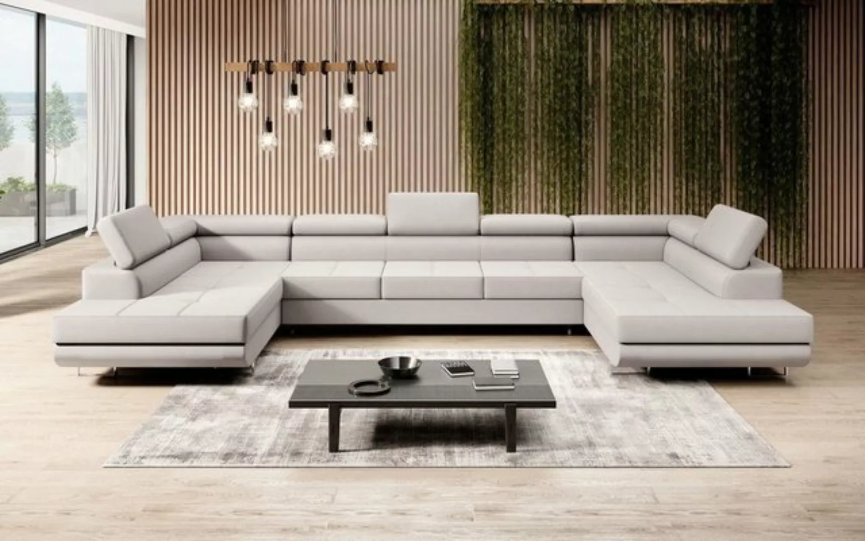 Luxusbetten24 Schlafsofa Designer Sofa Positano, mit Stauraum und Schlaffun günstig online kaufen
