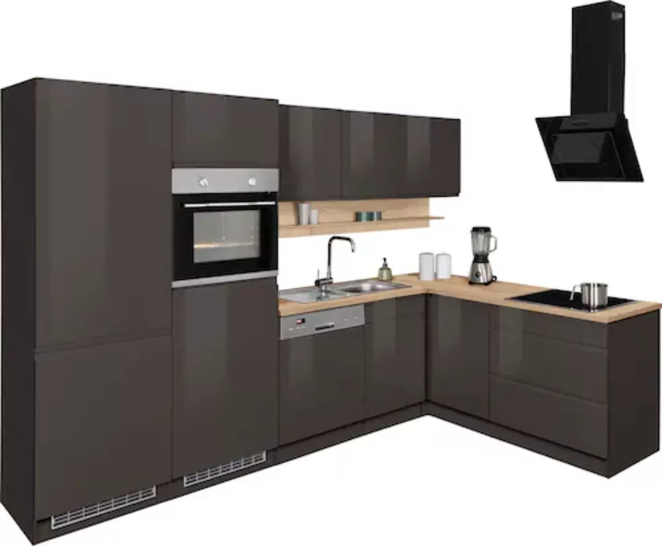 Kochstation Küche "KS-Virginia", Stellbreite 290/180 cm, ohne E-Geräte günstig online kaufen