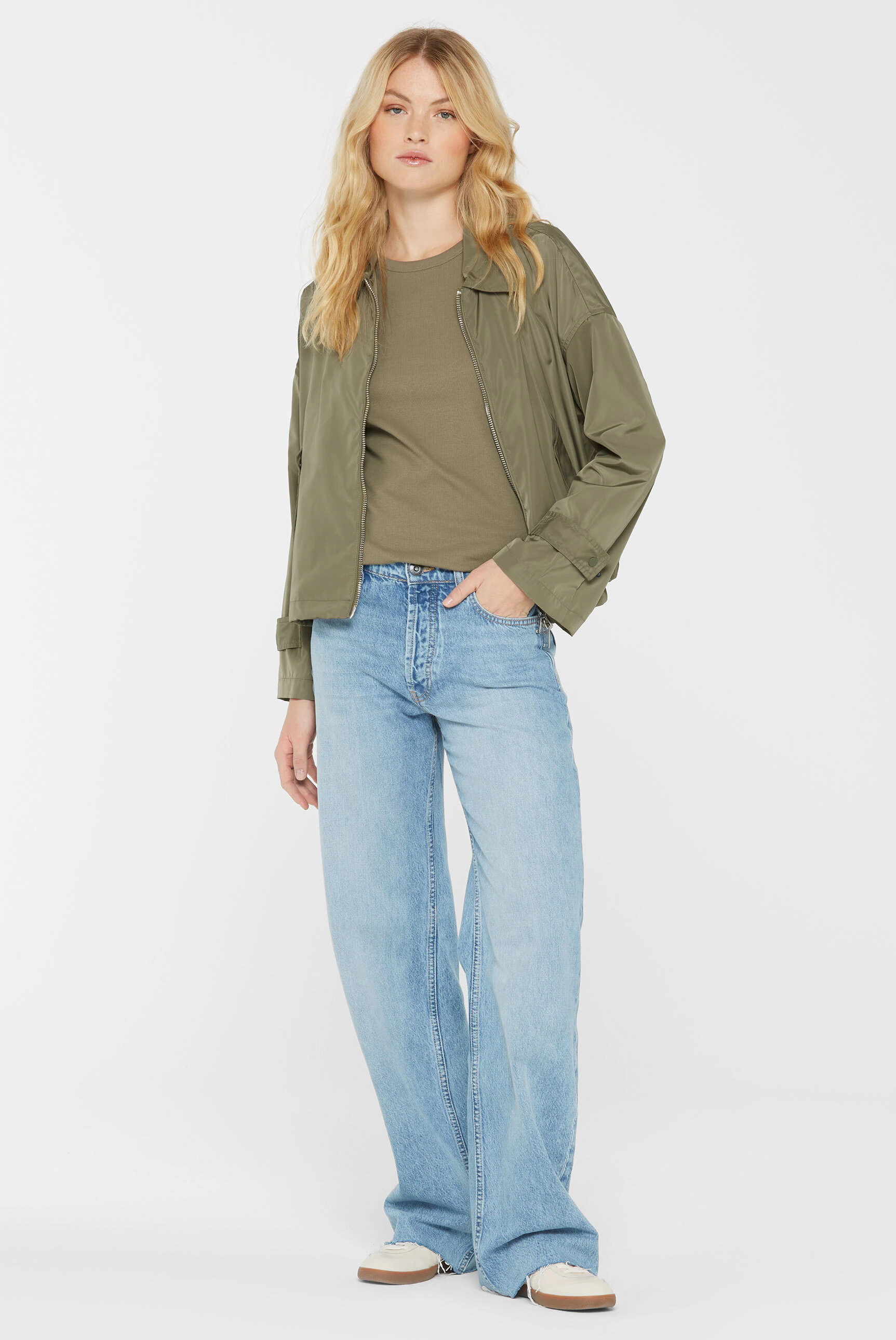 SENSES.THE LABEL Outdoorjacke, ohne Kapuze, mit verstellbarem Gummizug im S günstig online kaufen