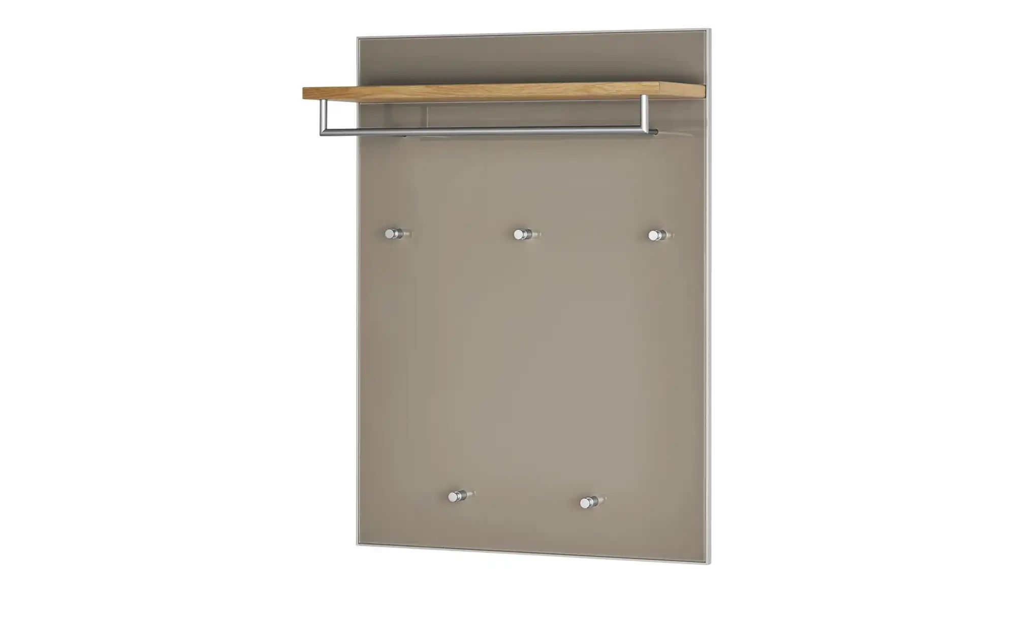 Garderobenpaneel  Duna ¦ beige ¦ Glas,Holzwerkstoff ¦ Maße (cm): B: 80 H: 1 günstig online kaufen