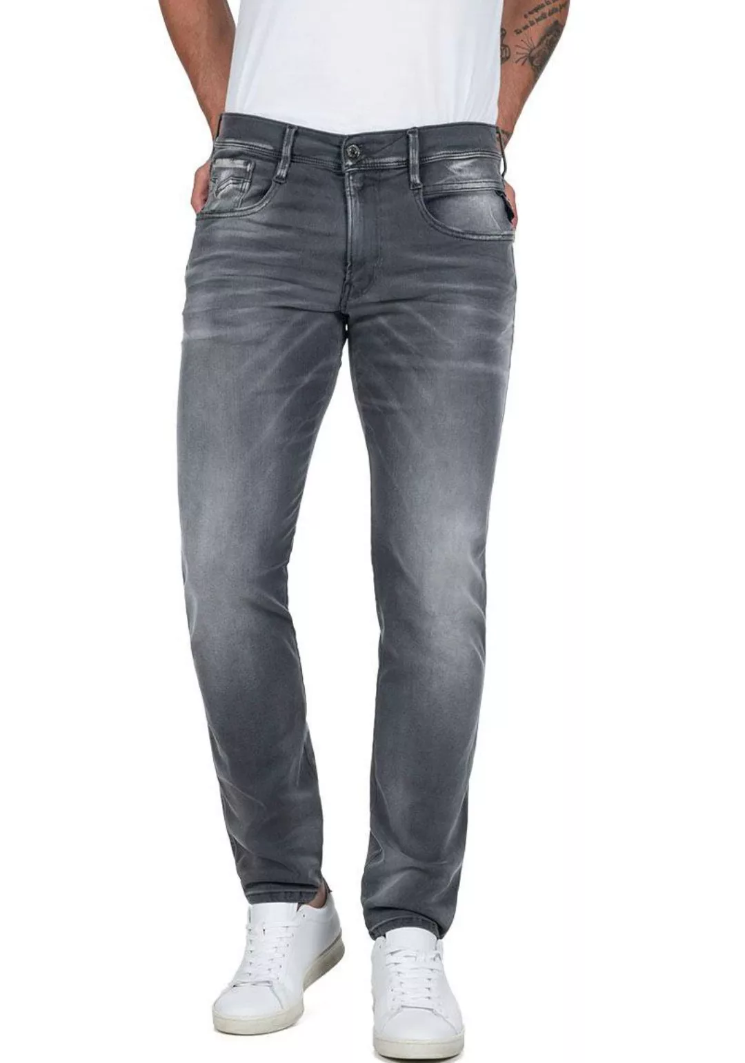 Replay Slim-fit-Jeans ANBASS HYPERFLEX BIO günstig online kaufen