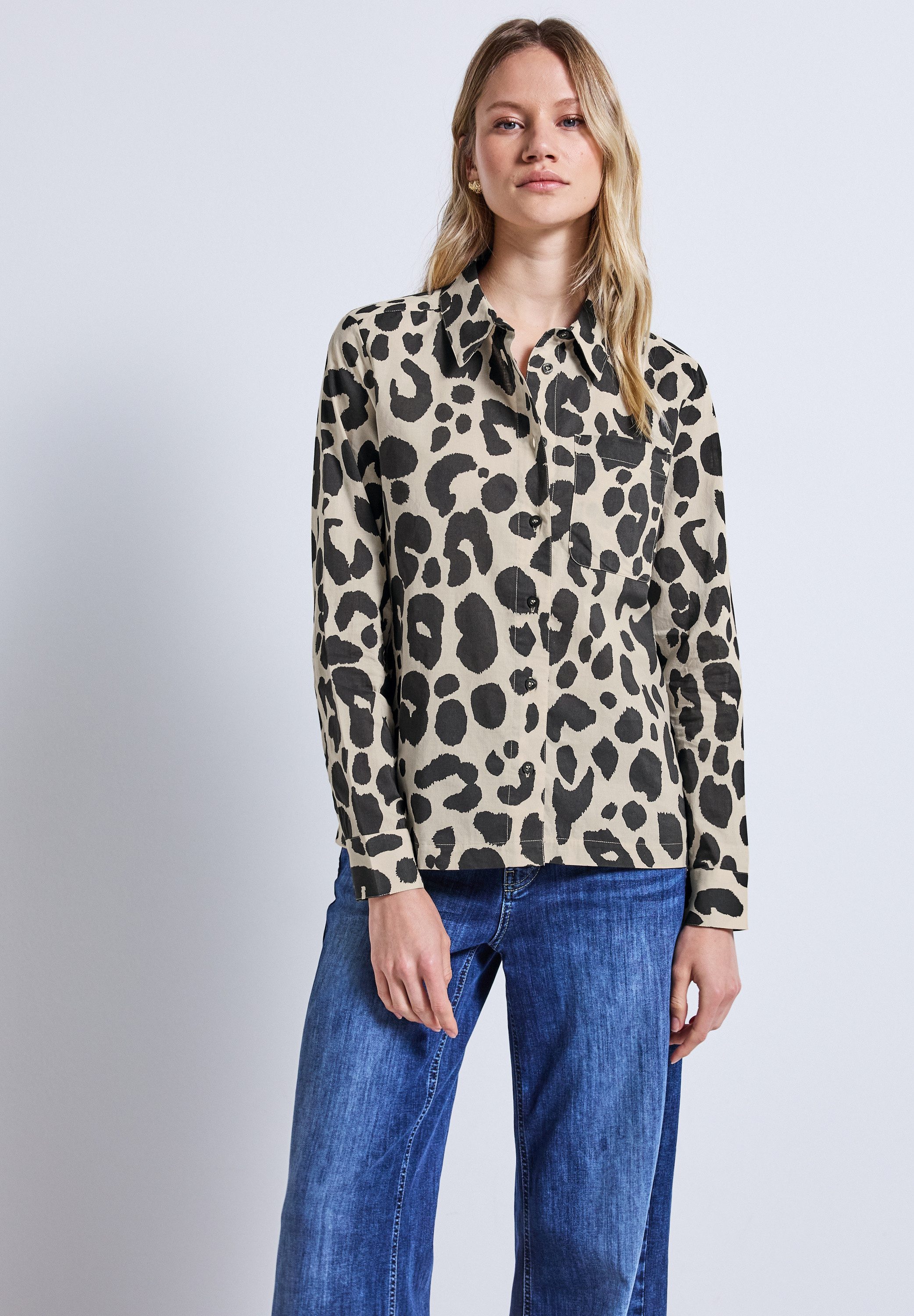 STREET ONE Hemdbluse aus reiner Baumwolle günstig online kaufen