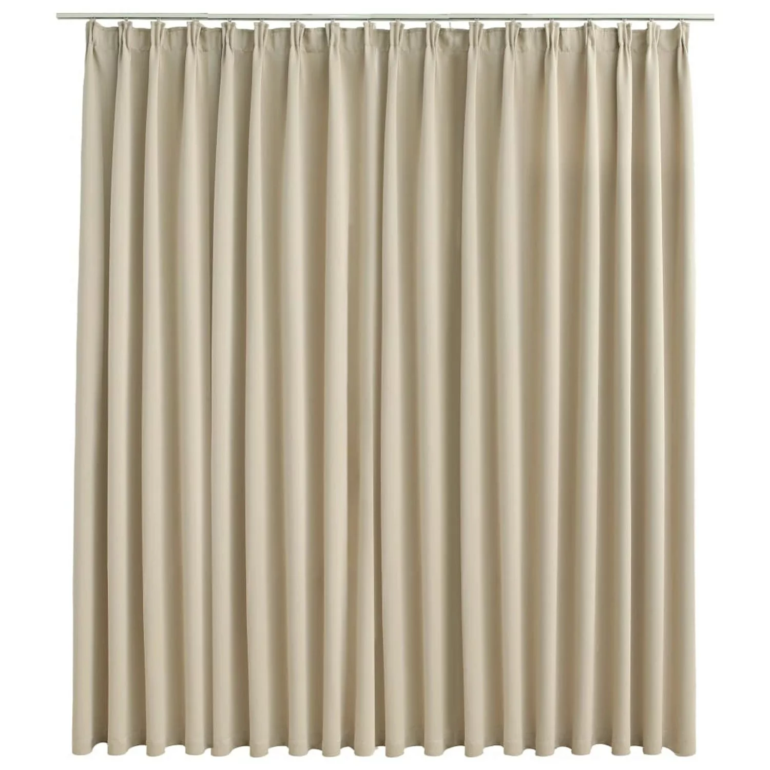 Verdunkelungsvorhang Mit Haken Beige 290 X 245 Cm günstig online kaufen