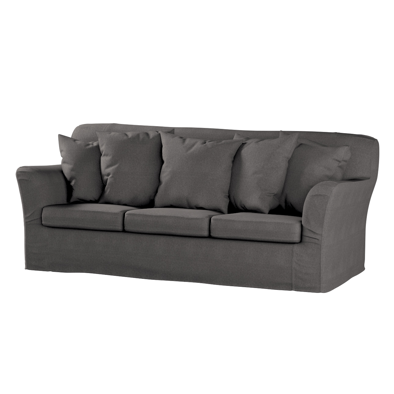 Bezug für Tomelilla 3-Sitzer Sofa nicht ausklappbar, dunkelgrau, Sofahusse, günstig online kaufen