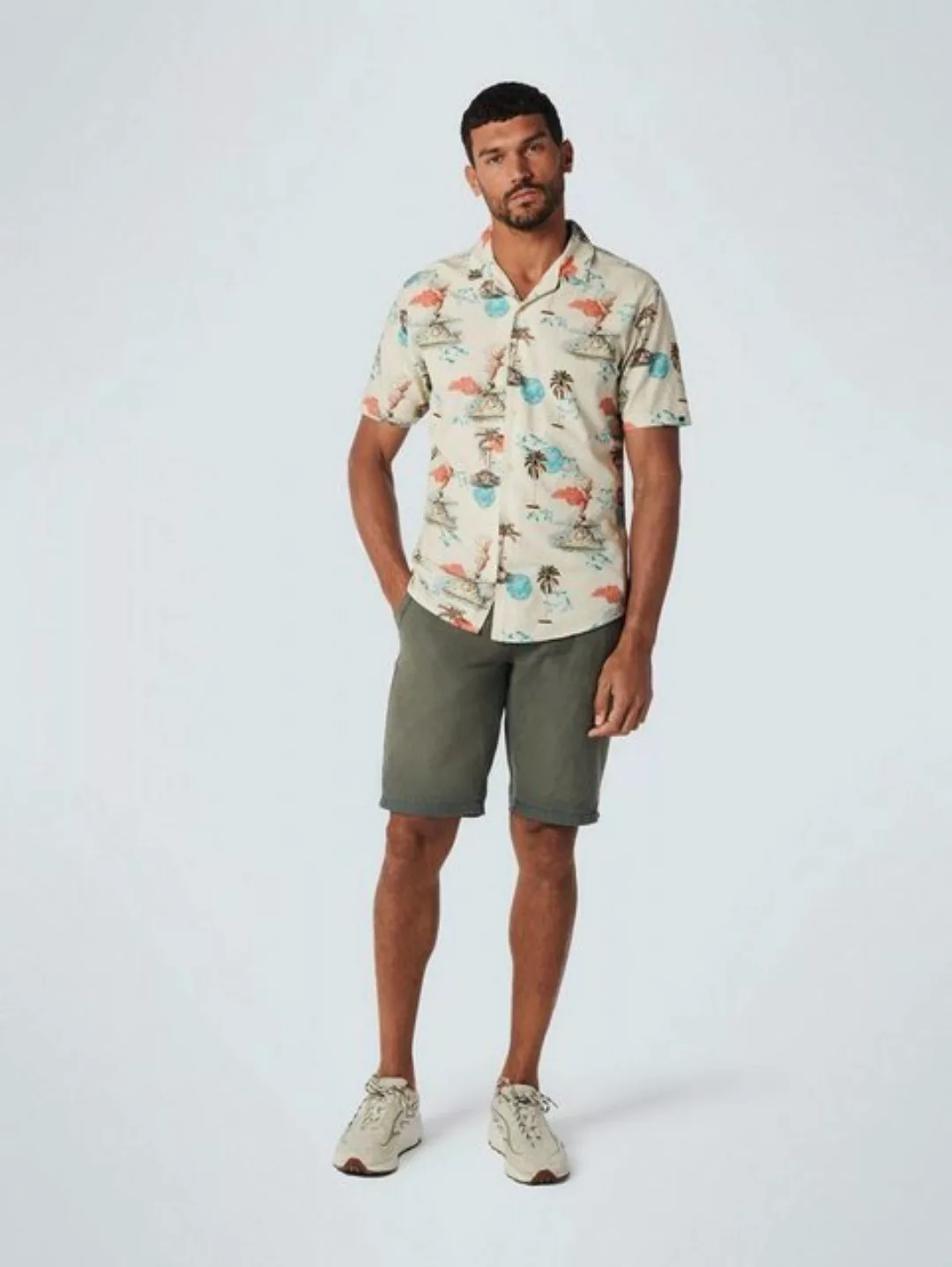 NO EXCESS Kurzarmhemd Shirt Short Sleeve Resort Collar günstig online kaufen