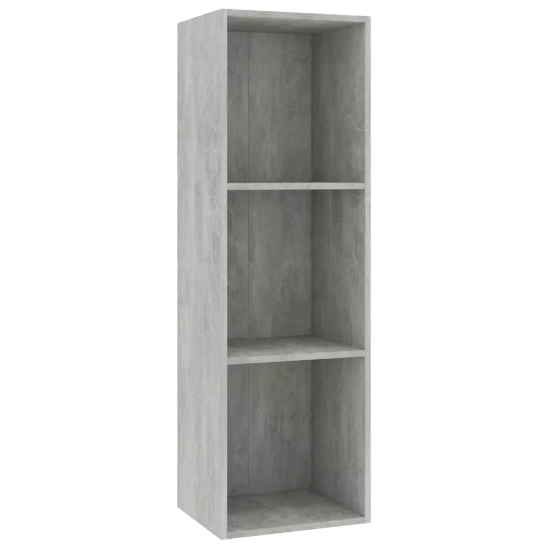 Bücherregal/tv-schrank Betongrau 36 X 30 X 114 Cm Spanplatte günstig online kaufen