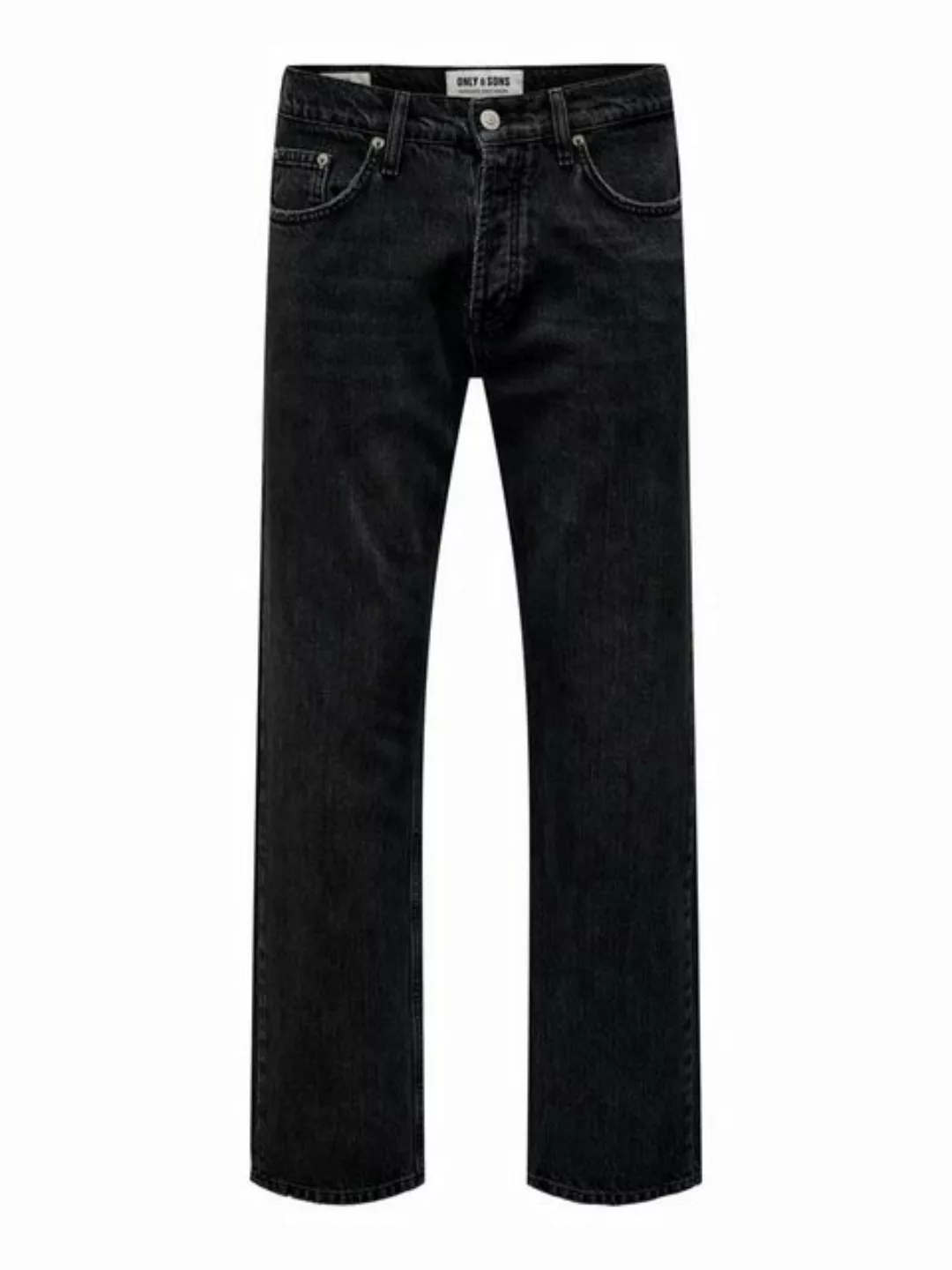 Only & Sons Herren Jeans ONSEDGE LOOSE 6985 - Relaxed Fit - Schwarz - Black günstig online kaufen