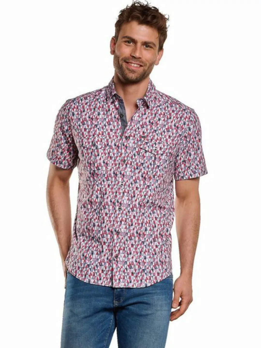 Engbers Kurzarmhemd Kurzarm-Hemd gemustert günstig online kaufen