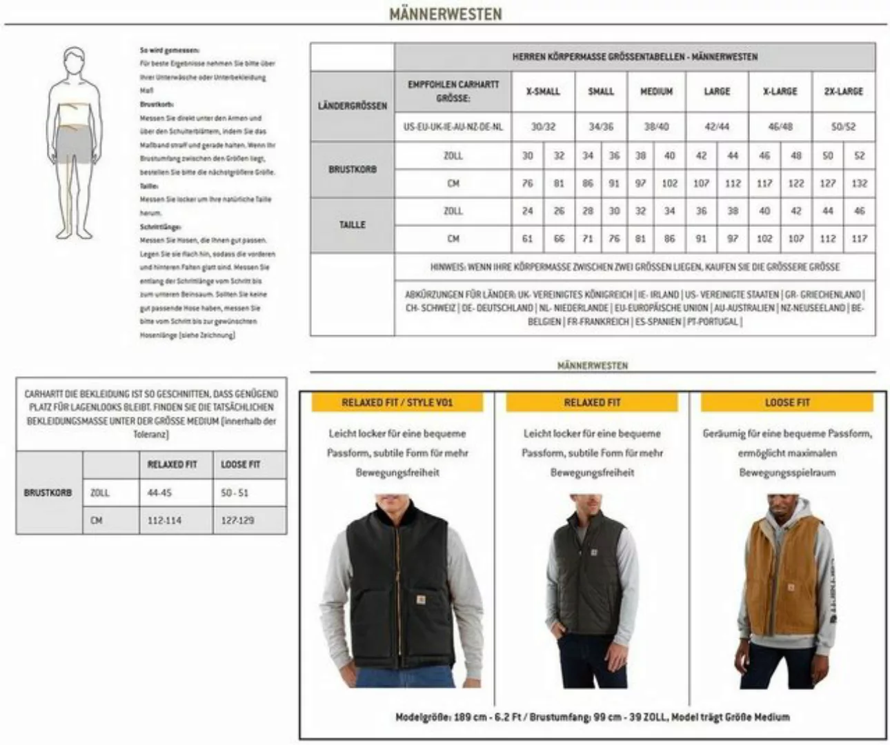 Carhartt Sweatweste Montana Duck Vest günstig online kaufen