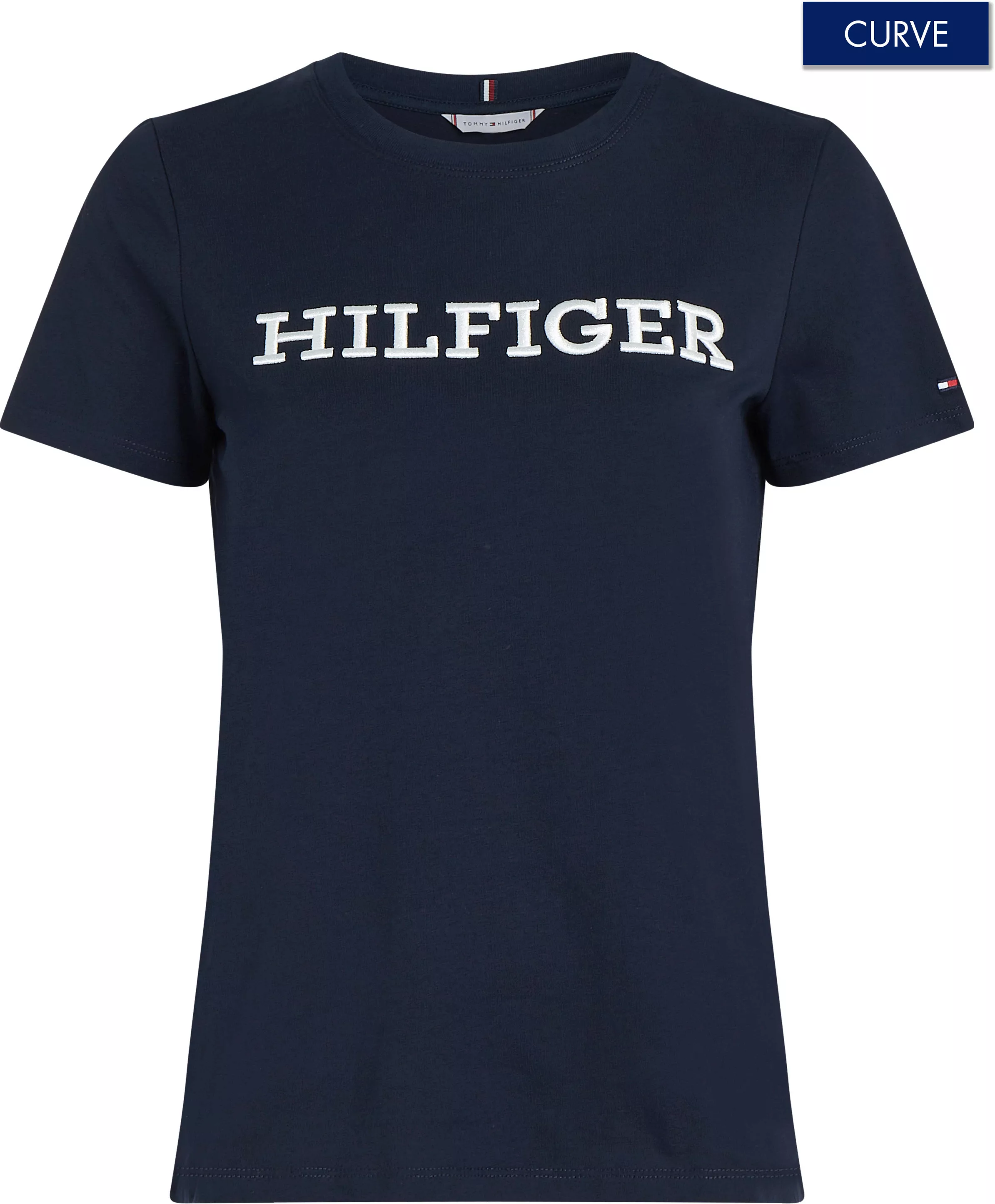 Tommy Hilfiger Curve Rundhalsshirt "Shirt CRV REG MONOTYPE", PLUS SIZE CURV günstig online kaufen
