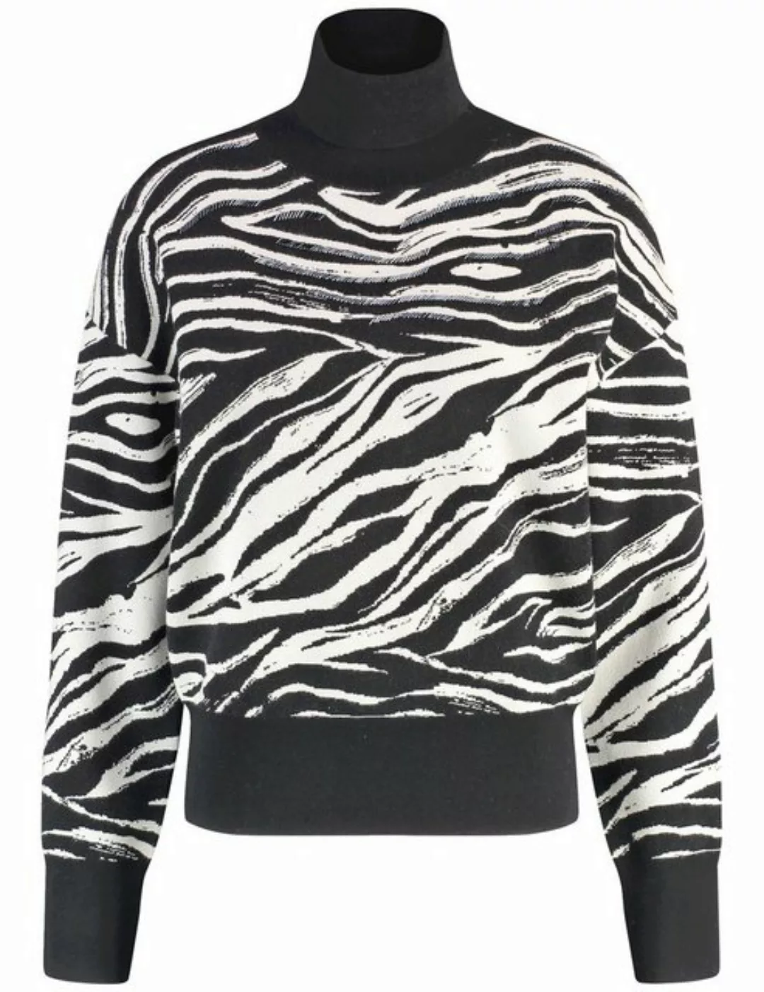 GERRY WEBER Rundhalspullover Rollkragenpullover mit Animal-Print günstig online kaufen