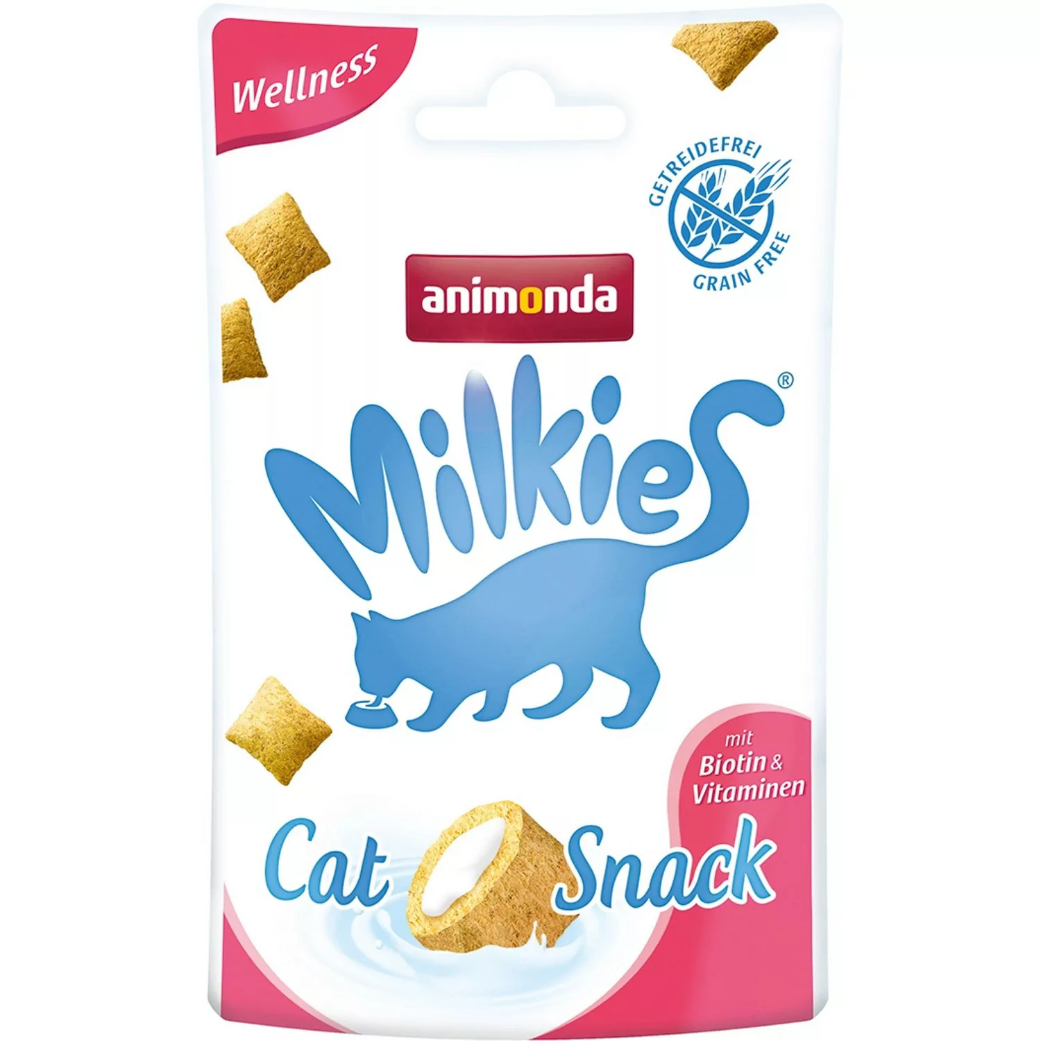 Animonda Katzensnack Milkies Knusperkissen Wellness mit Biotin & Vitaminen günstig online kaufen