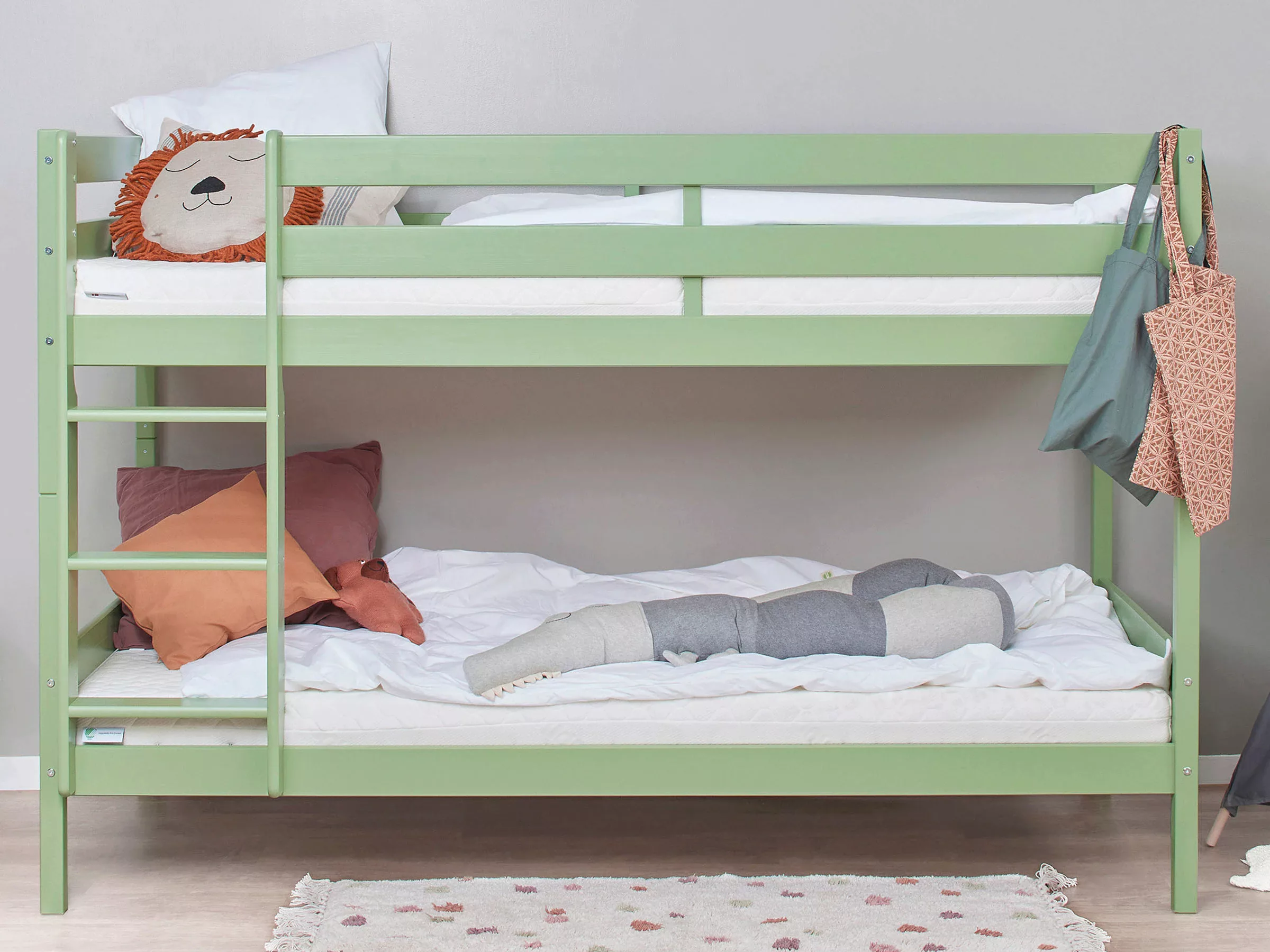 Hoppekids Etagenbett "ECO Comfort Kinderbett 90x200 oder 70x160 aus Massivh günstig online kaufen