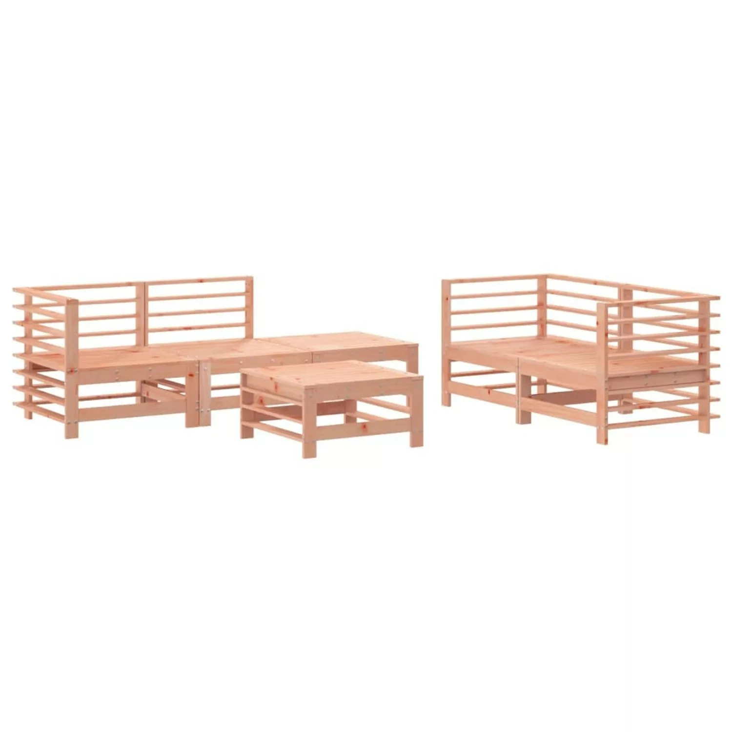 vidaXL 6-tlg Garten-Lounge-Set Massivholz Douglasie Modell 5 günstig online kaufen