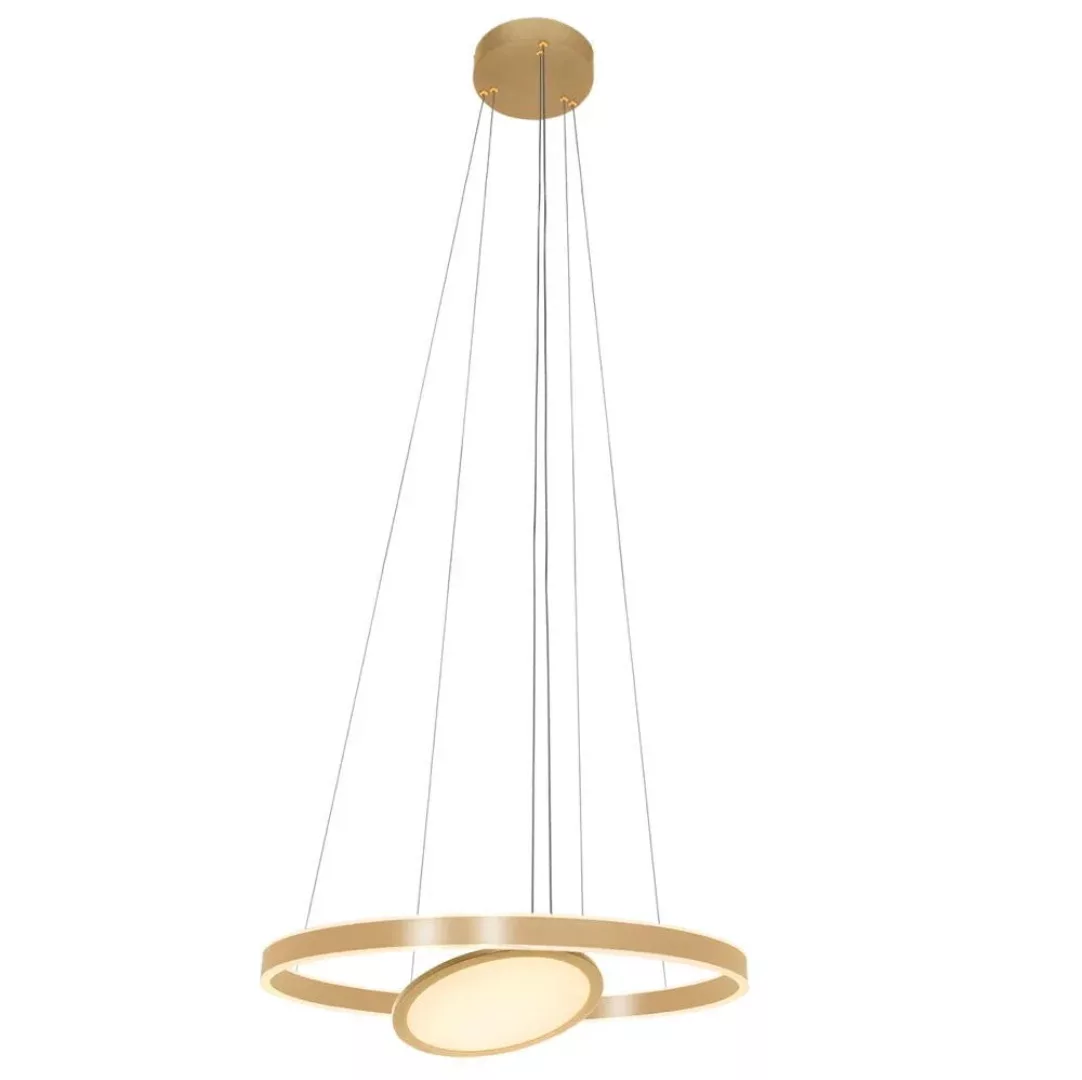 LED Pendelleuchte Ringlux in Gold 2x 33W 6600lm günstig online kaufen