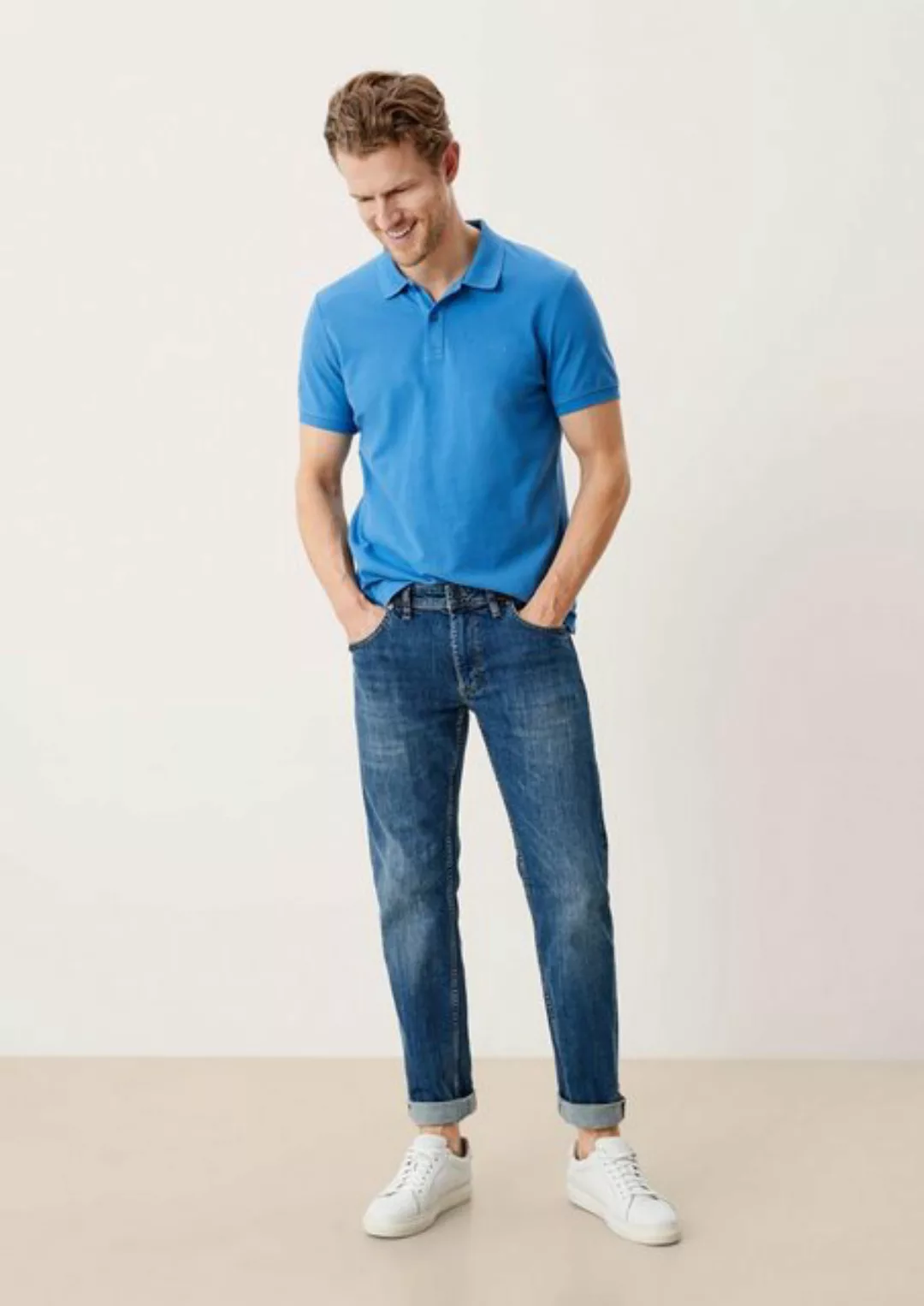 s.Oliver Stoffhose Jeans York / Regular Fit / Mid Rise / Straight Leg Wasch günstig online kaufen