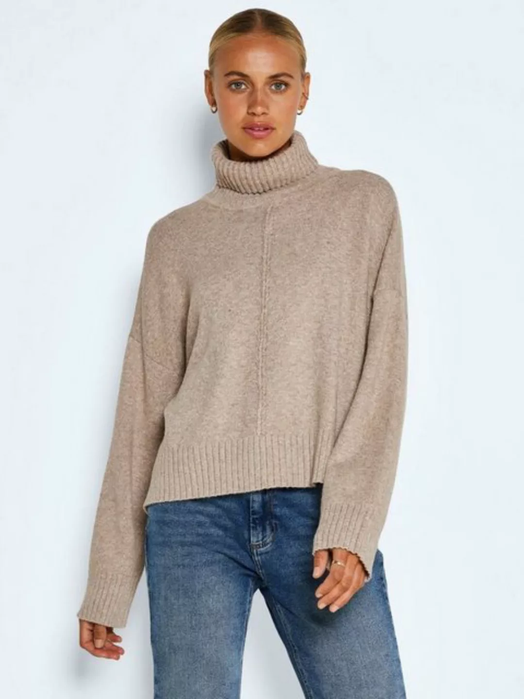 Noisy May Damen Strickpullover NMIAN L/S ROLL NECK günstig online kaufen