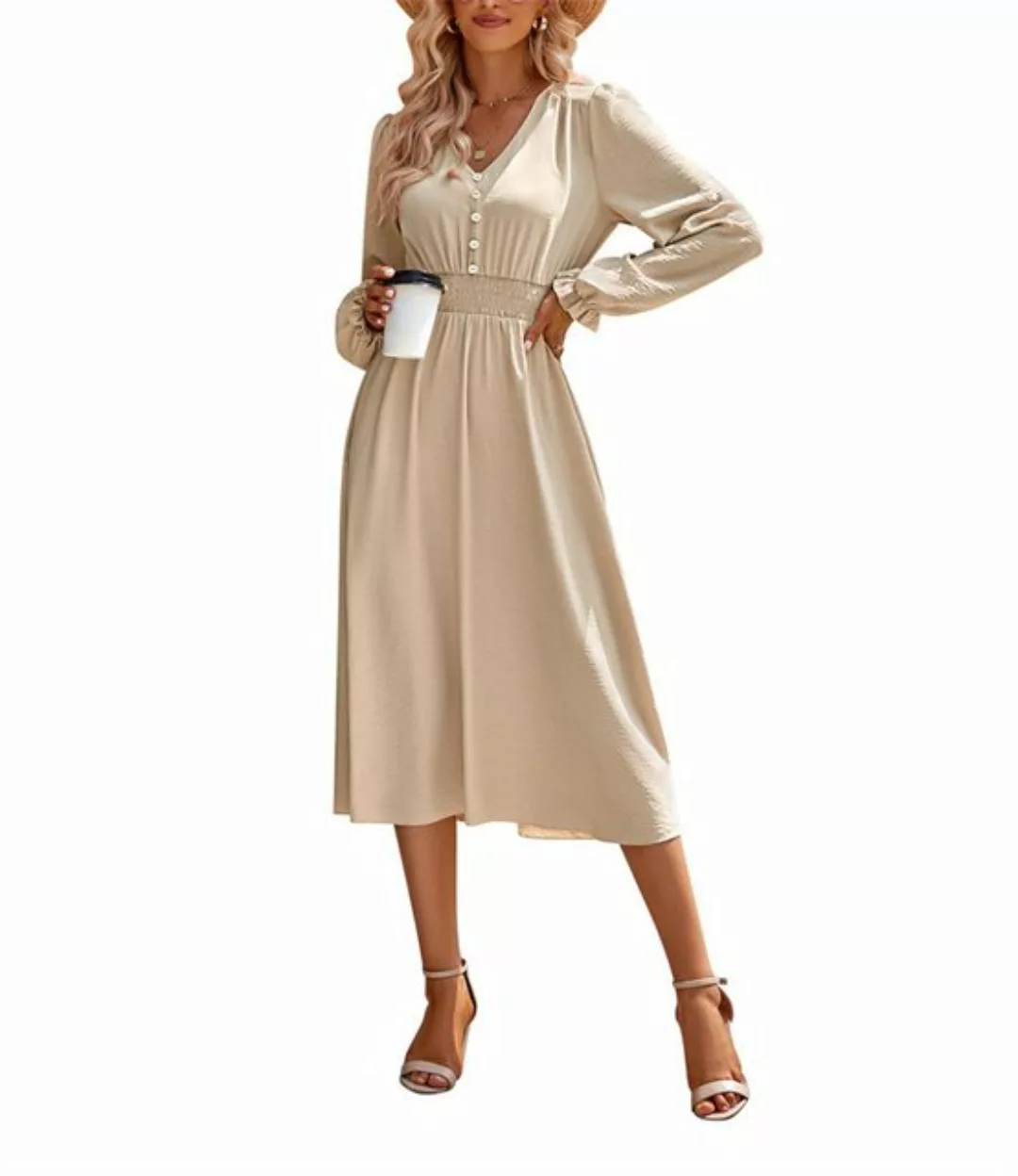AFAZ New Trading UG Abendkleid Strickkleid Damen kleid für Herbst und Winte günstig online kaufen