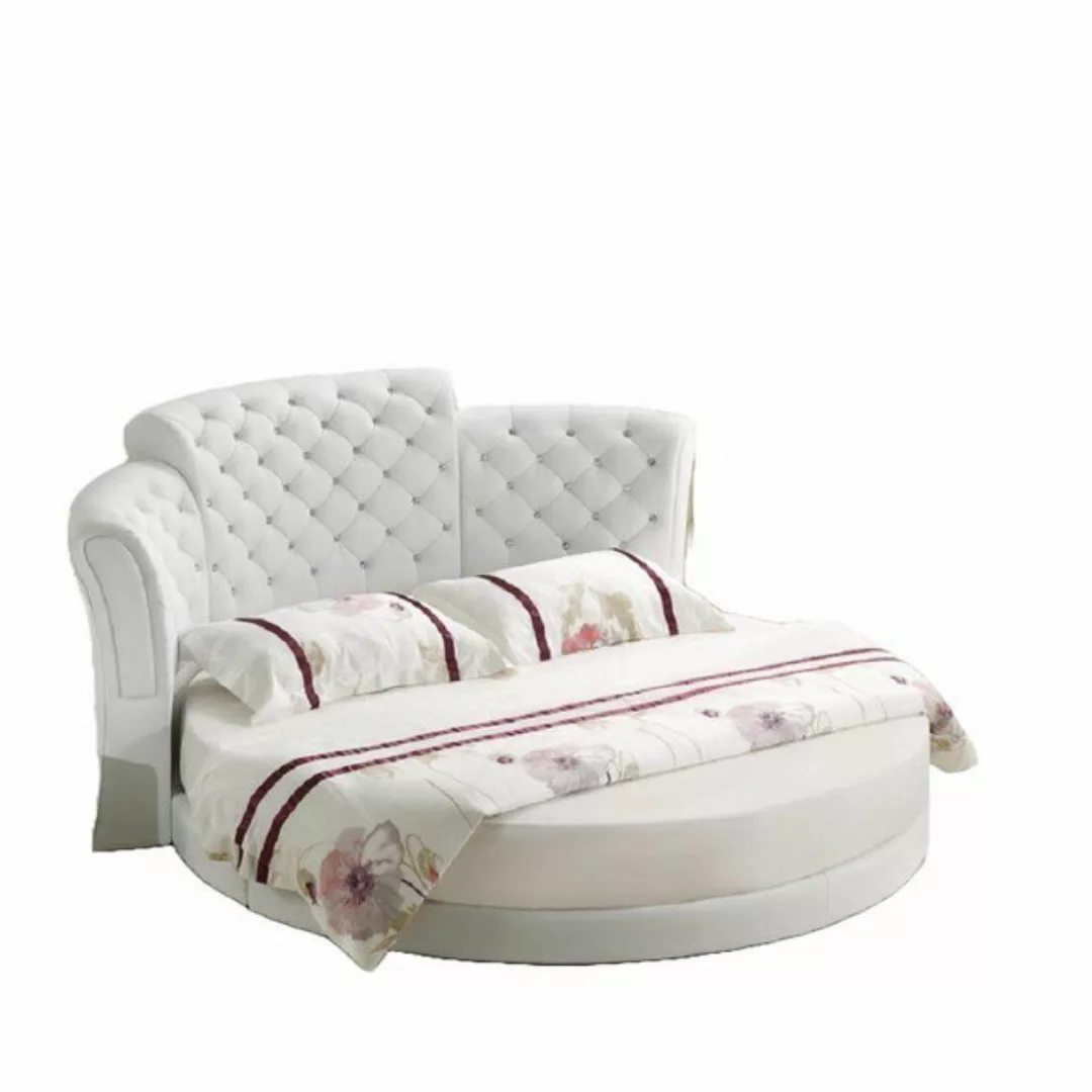 JVmoebel Bett Rund Bett Luxus Chesterfield Schlaf Zimmer Doppelbett 200x200 günstig online kaufen