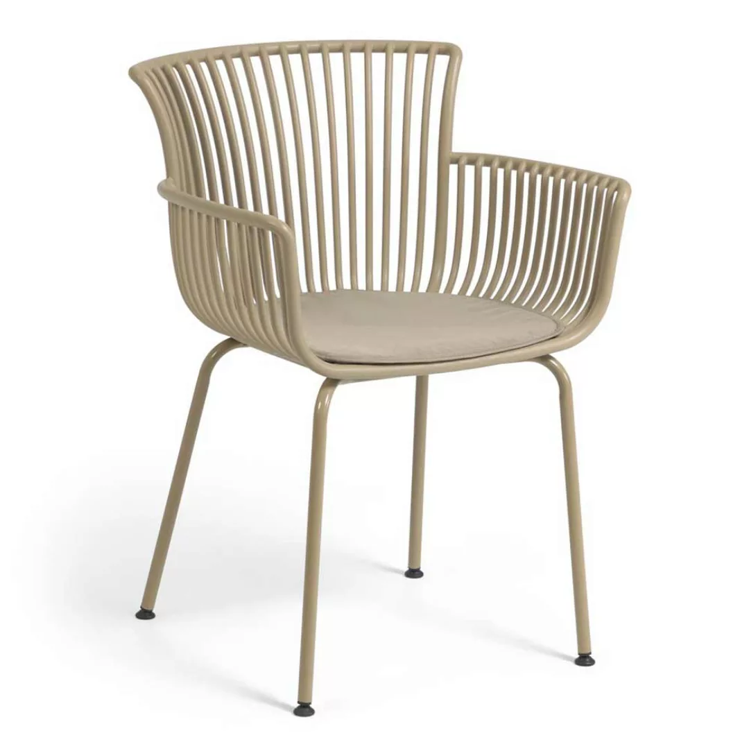 Outdoor Stühle aus Kunststoff Metall (4er Set) günstig online kaufen