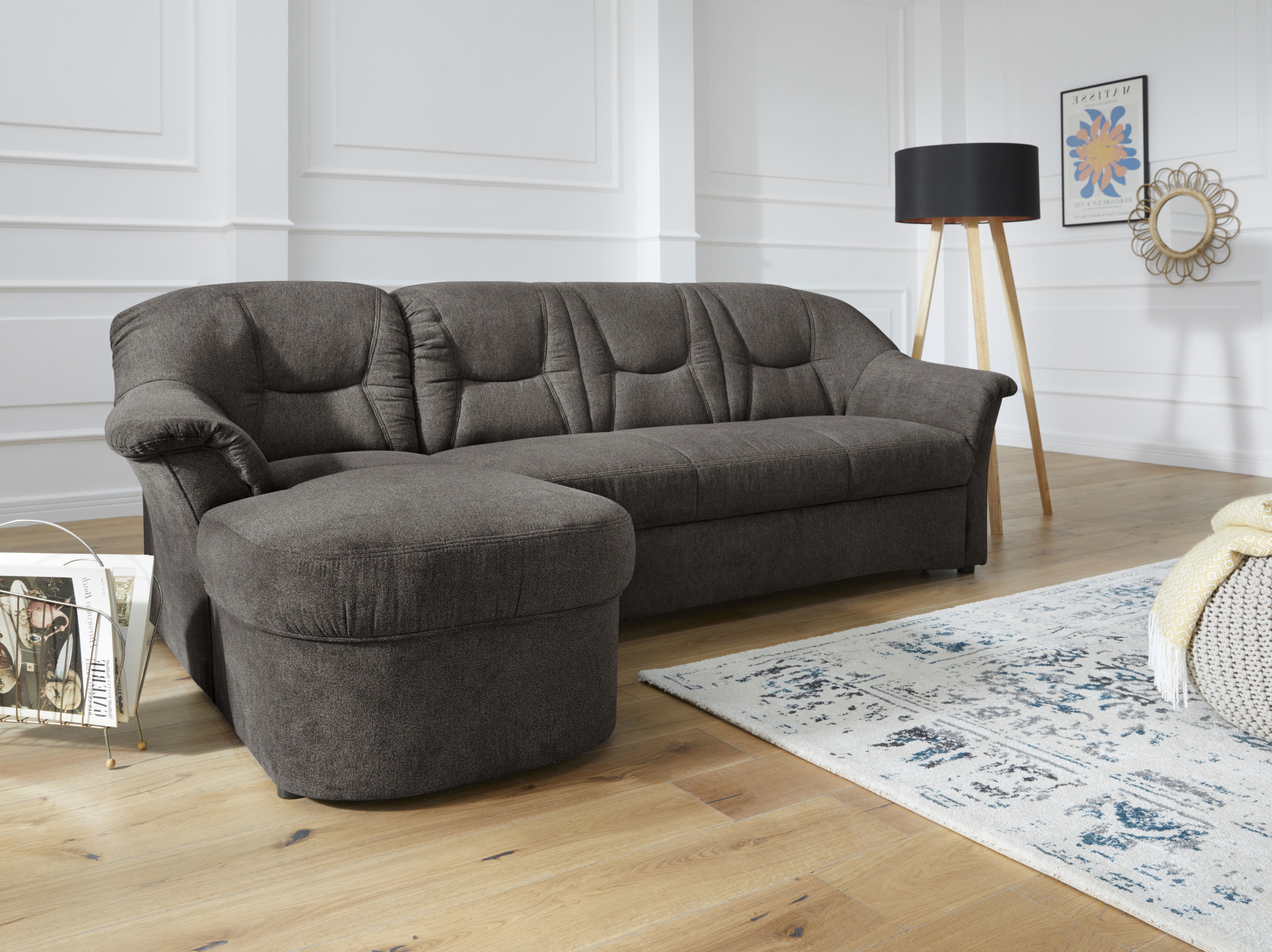 DOMO collection Ecksofa "Sarafina zeitlos und komfortabel, optional mit Fed günstig online kaufen