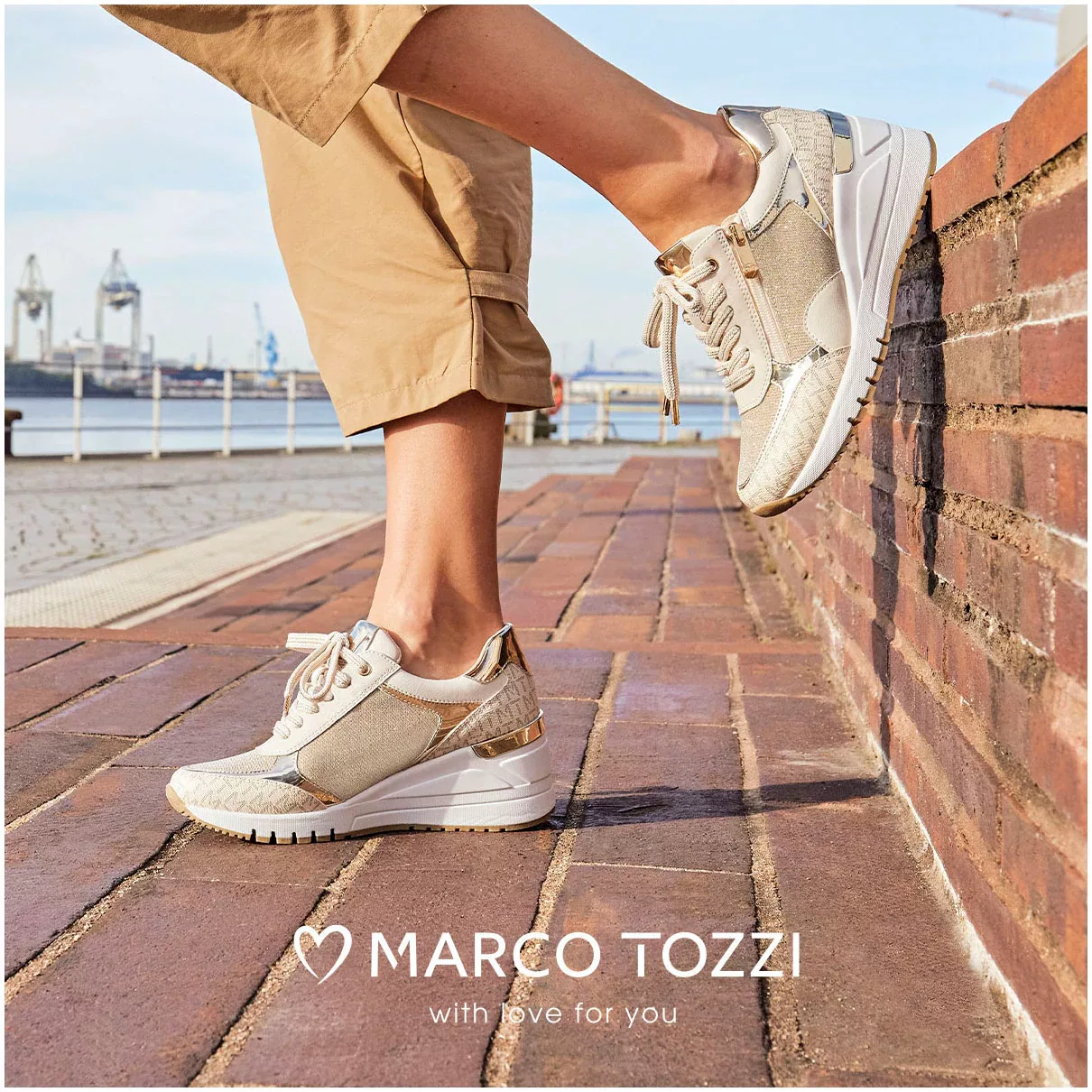 MARCO TOZZI Keilsneaker, in veganer Verarbeitung, Freizeitschuh, Halbschuh, günstig online kaufen