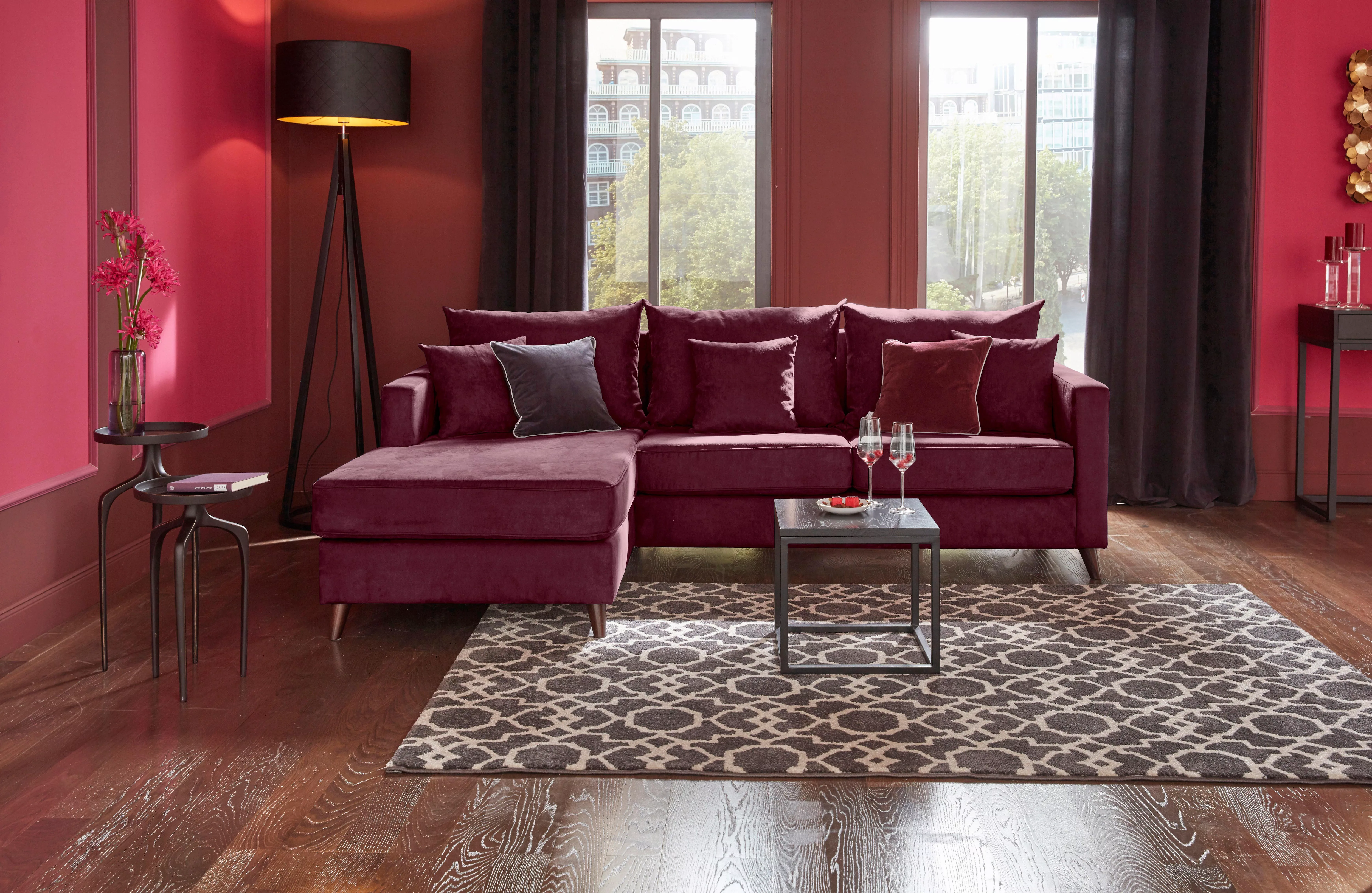 Guido Maria Kretschmer Home&Living Ecksofa "Renesse L-Form", lose Kissen, K günstig online kaufen