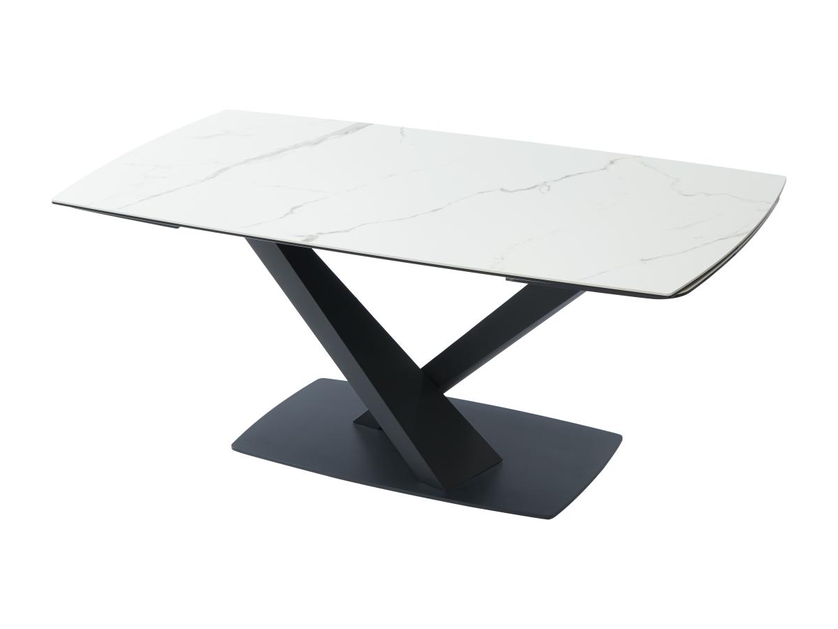 Esstisch ausziehbar - 6 bis 10 Personen - Sicherheitsglas, Keramik & Metall günstig online kaufen