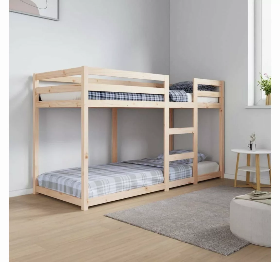 furnicato Bett Etagenbett 75x190 cm Massivholz Kiefer günstig online kaufen