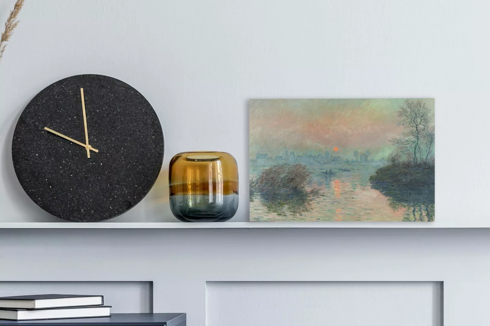 OneMillionCanvasses® Leinwandbild Sonnenuntergang an der Seine günstig online kaufen