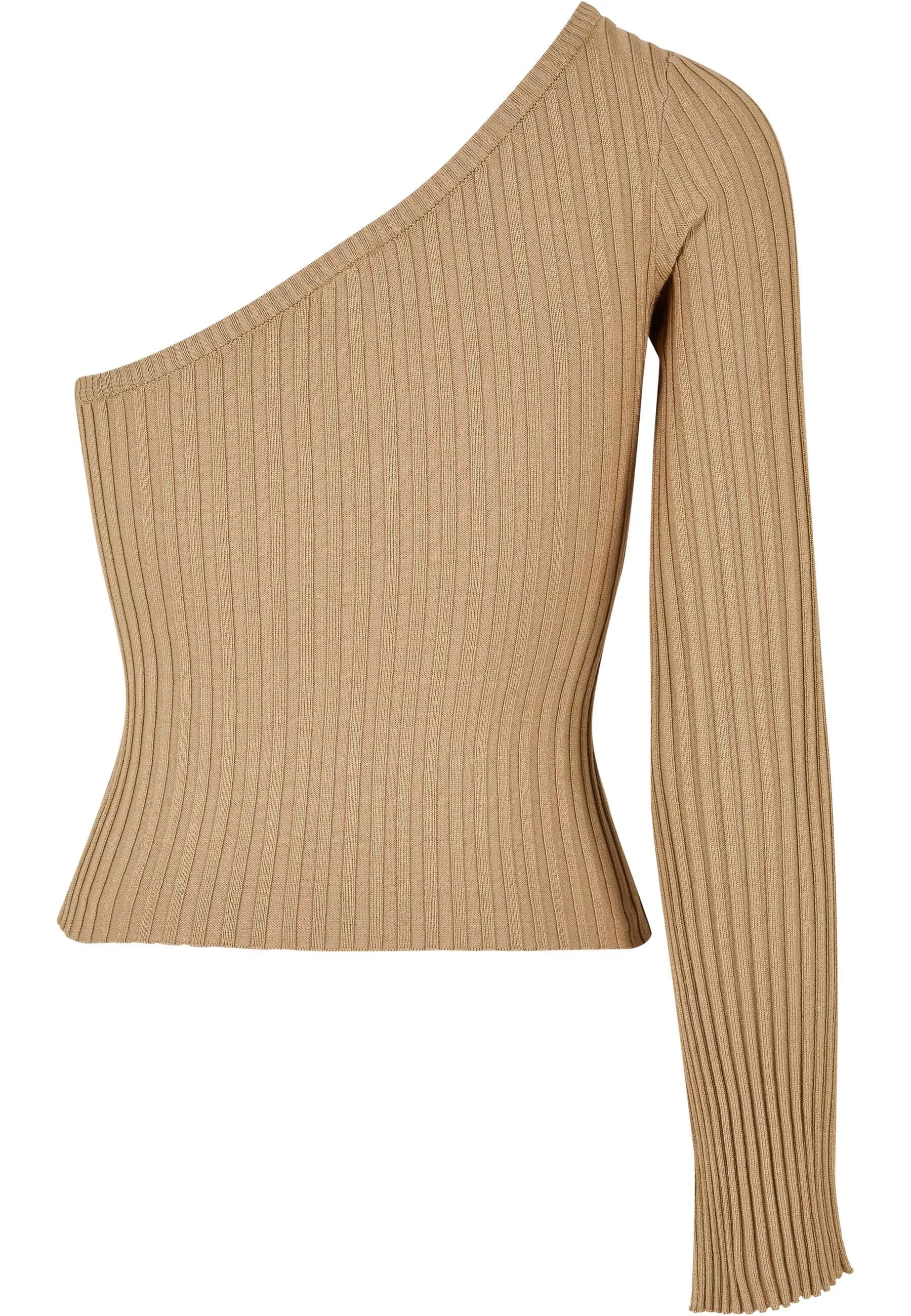 URBAN CLASSICS Rundhalspullover "Urban Classics Damen Ladies Short Rib Knit günstig online kaufen