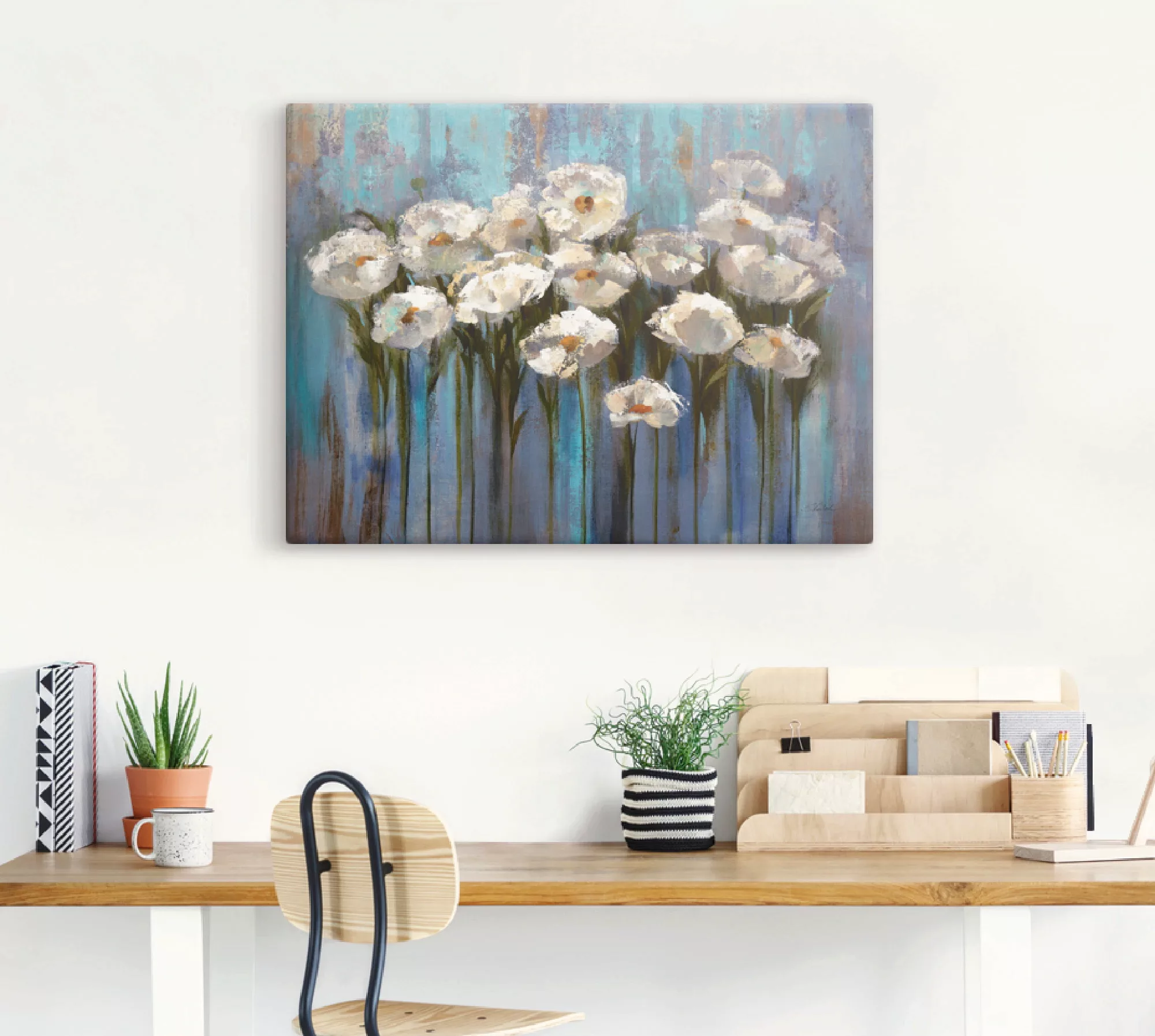 Artland Wandbild »Anemonen am See«, Blumen, (1 St.), als Leinwandbild, Post günstig online kaufen