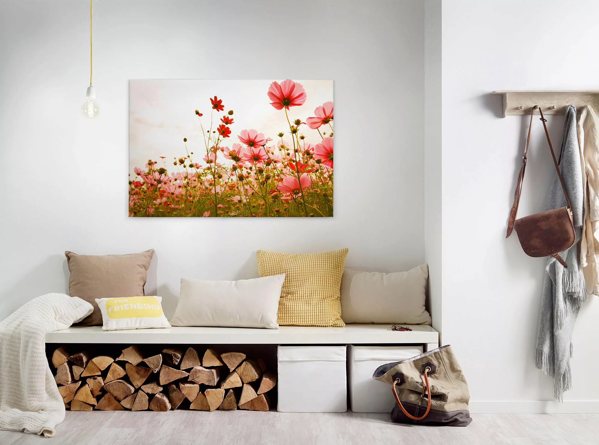 A.S. Création Leinwandbild "Flower Meadow", Kunst-Blumen-Kinder, (1 St.), M günstig online kaufen