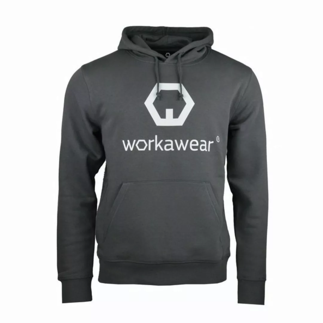 workawear Kapuzenpullover Nachhaltig Organic Hoodie grau Bio Baumwolle Kapu günstig online kaufen