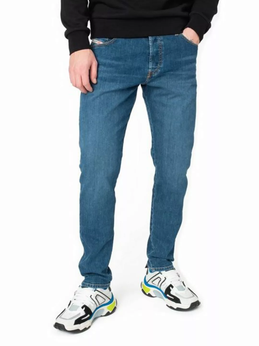 Diesel Tapered-fit-Jeans Röhren Stretch Hose - D-Yennox 009DG günstig online kaufen