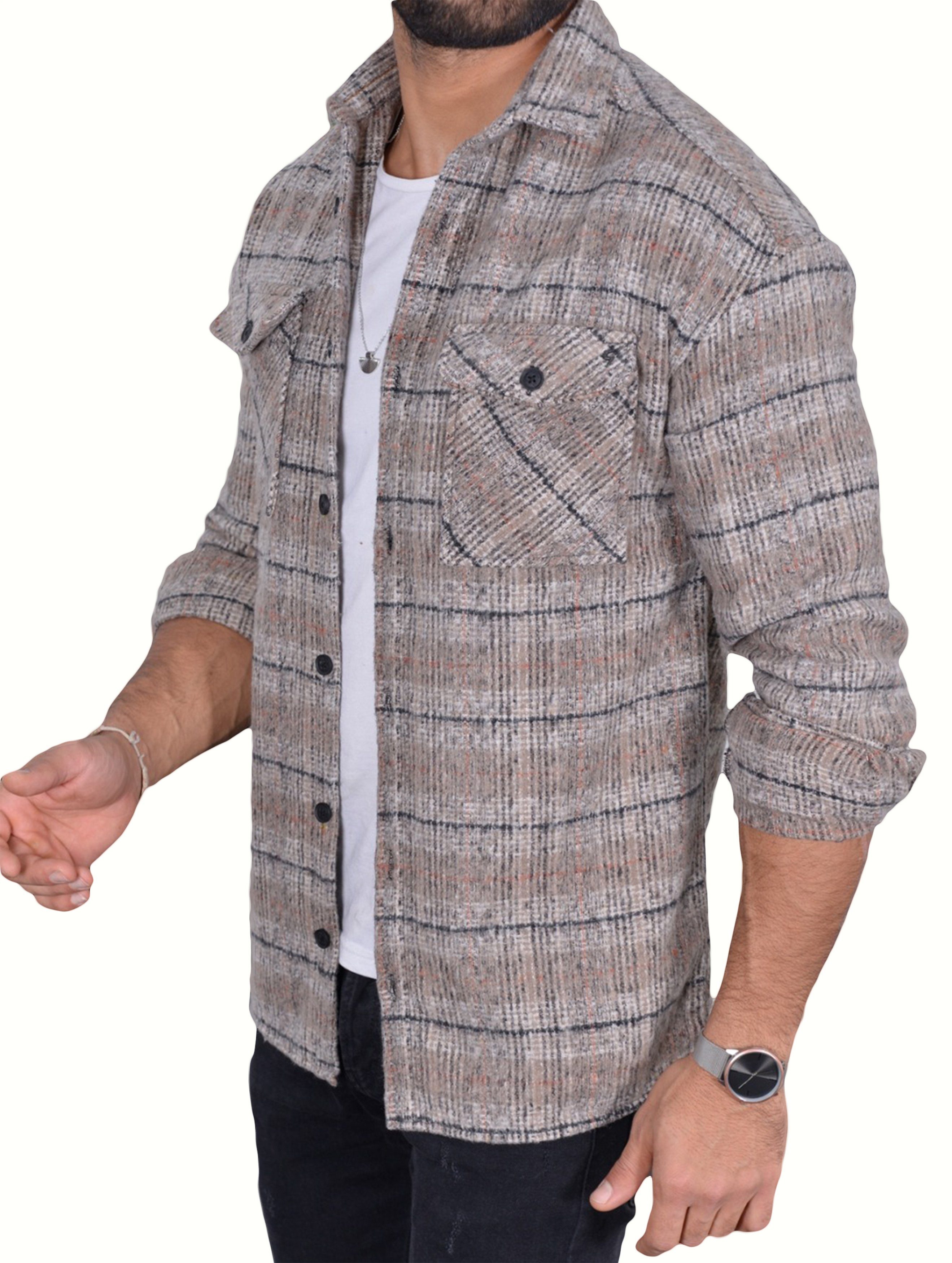 Megaman Jeans Flanellhemd Herren Holzfällerhemd Flanellhemd günstig online kaufen