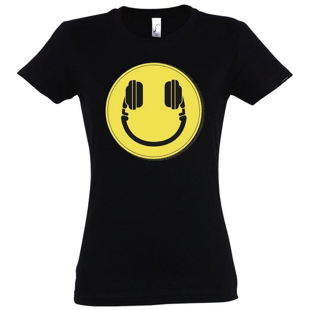 Youth Designz T-Shirt Smile DJ Headset Damen T-Shirt mit lustigem Smiley Fr günstig online kaufen