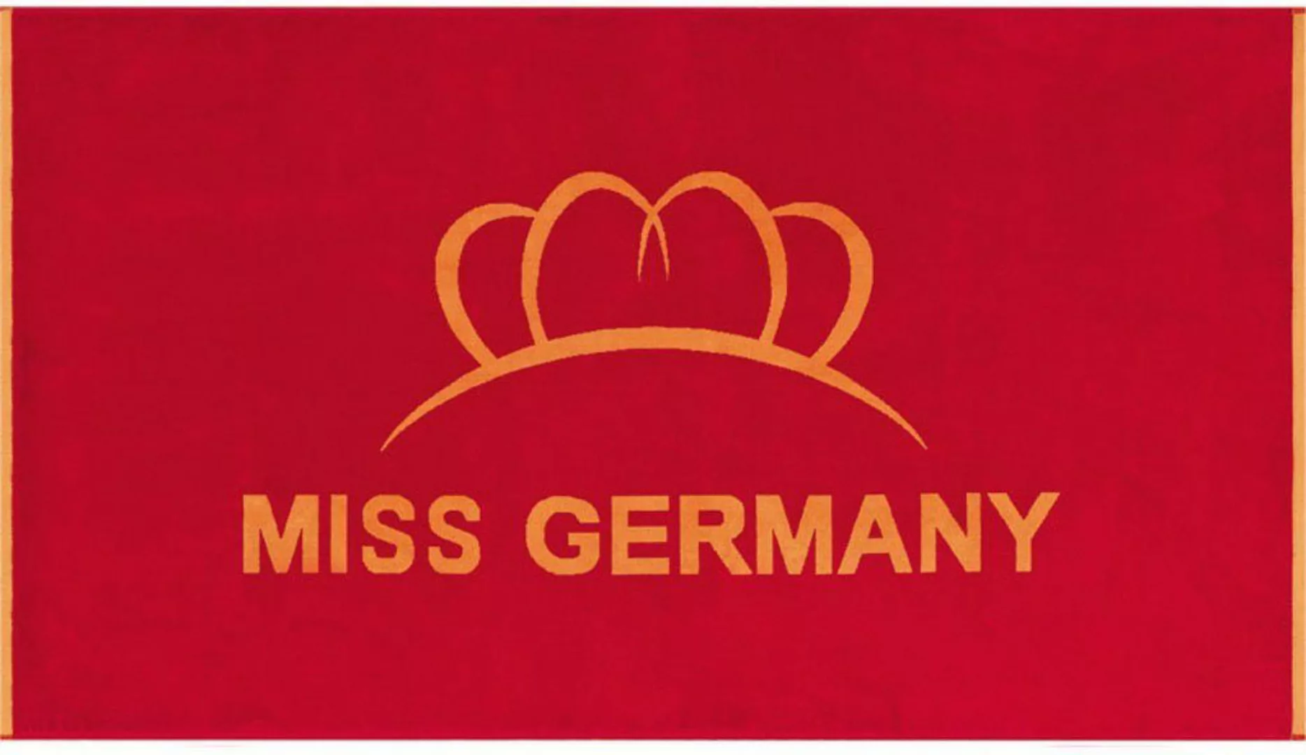 Miss Germany Strandtuch Miss Germany, Velours günstig online kaufen