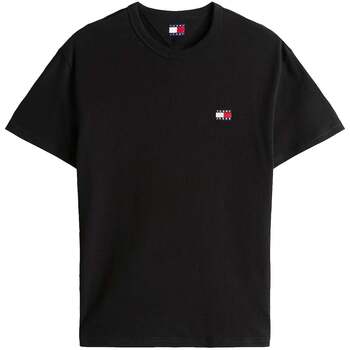 Tommy Jeans  T-Shirts & Poloshirts Reg Logo Badge T-Shirt Black günstig online kaufen