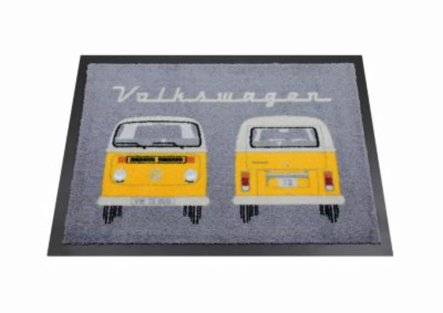 VW Collection by BRISA VW T2 Bulli Bus Fußmatte, 70x50 cm orange Gr. 50 x 7 günstig online kaufen