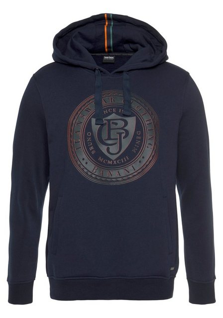 Bruno Banani Kapuzensweatshirt mit gummierten Markenprint vorne günstig online kaufen