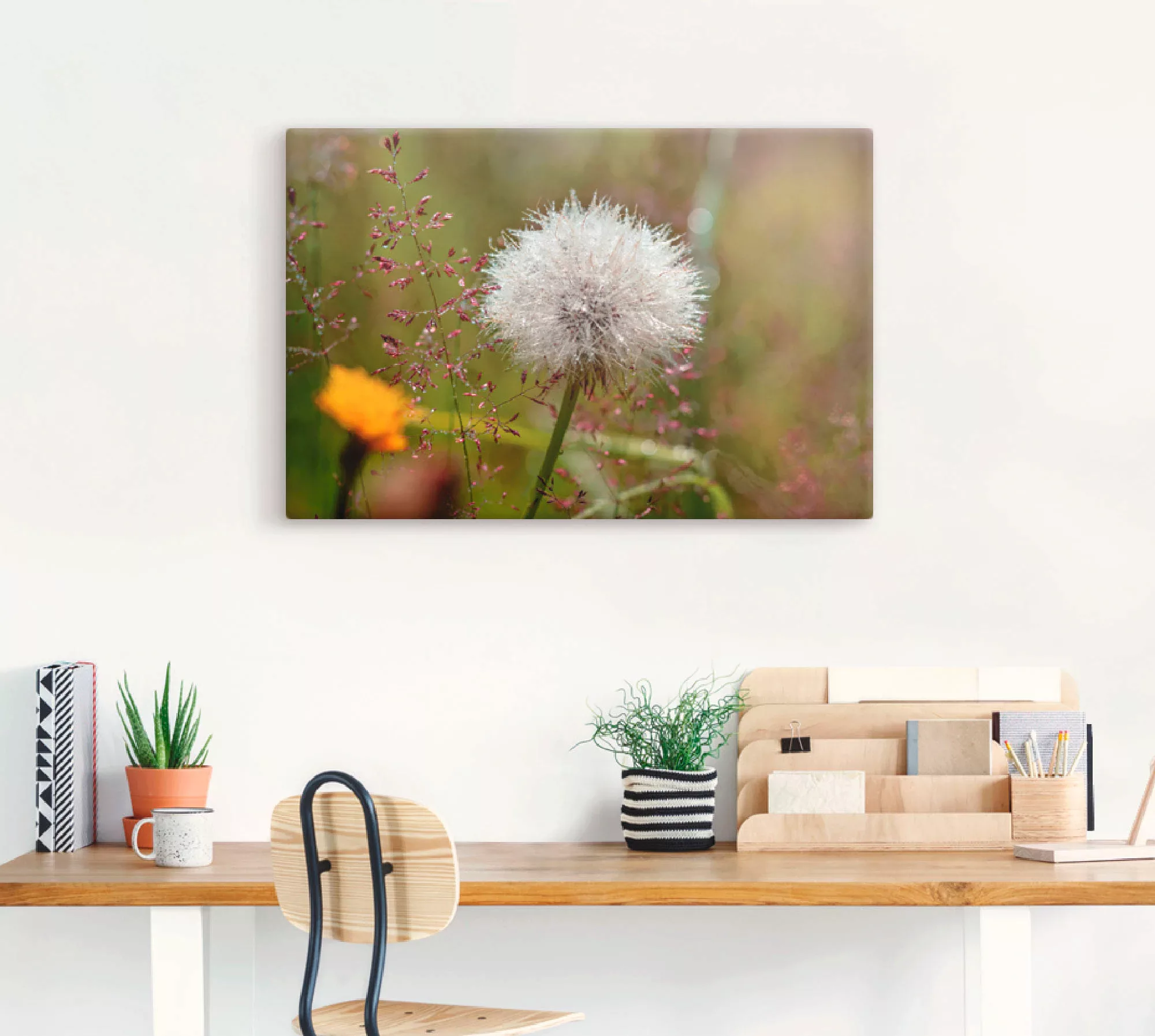 Artland Wandbild »Pusteblume im Blumenfeld«, Blumen, (1 St.), als Leinwandb günstig online kaufen