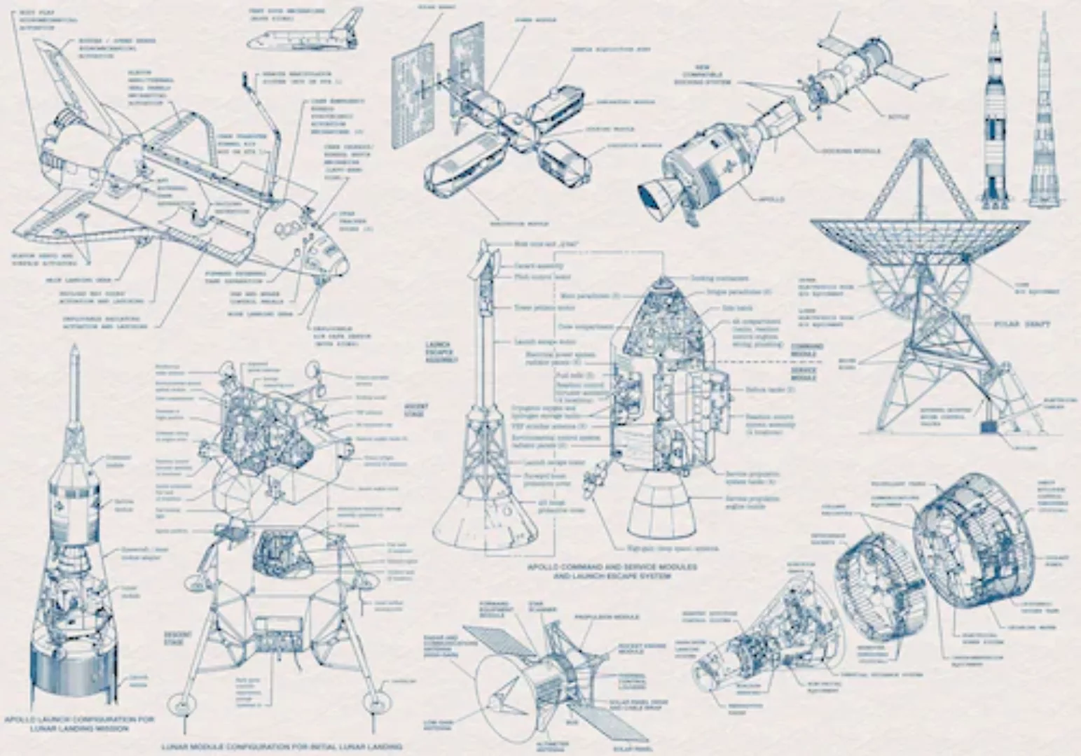 Komar Vliestapete »Digitaldruck Vlies - Spacecraft Architecture - Größe 400 günstig online kaufen