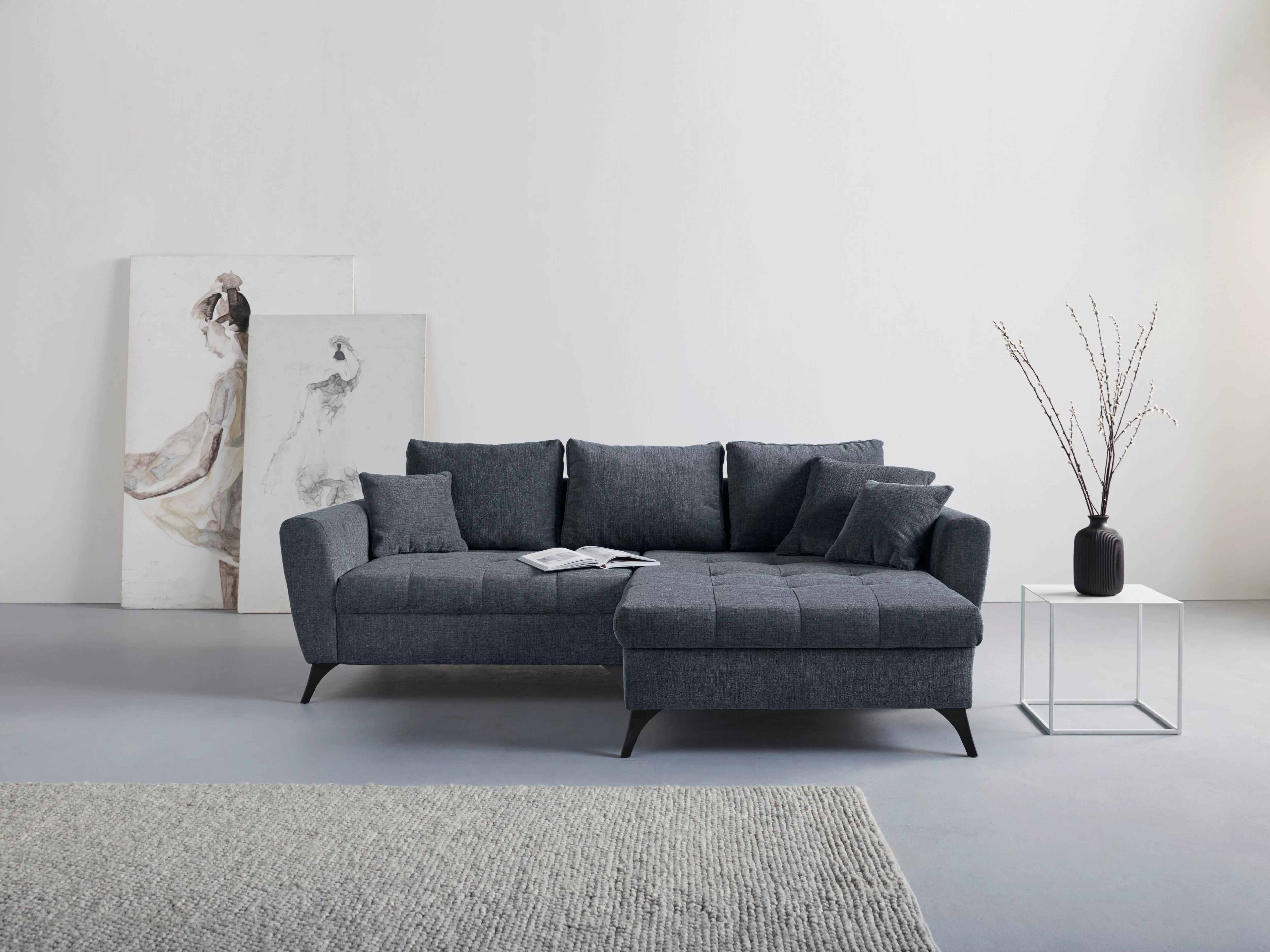 INOSIGN Ecksofa "Lörby L-Form", Belastbarkeit bis 140kg pro Sitzplatz, auch günstig online kaufen