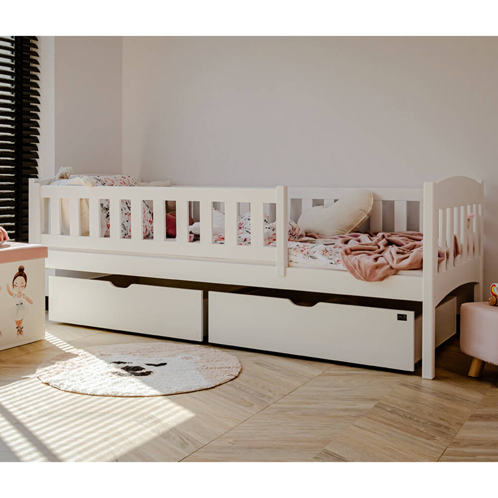Kinderbett 90x200 cm Kiefer weiß KANGRU-162 günstig online kaufen