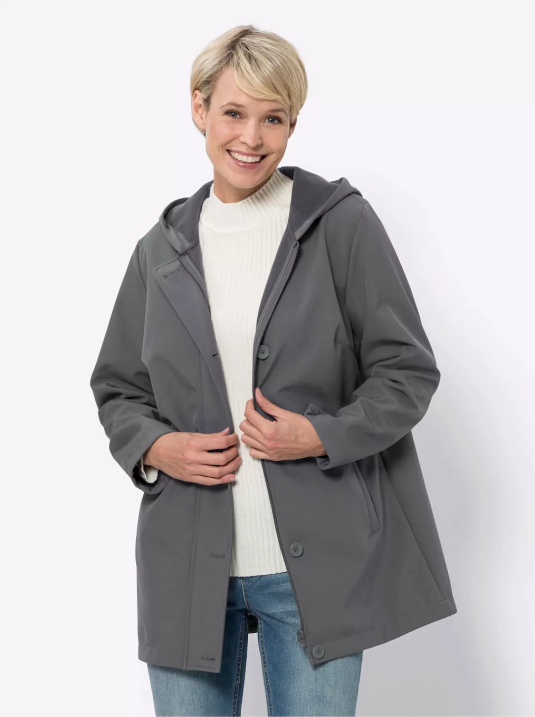 Classic Basics Softshelljacke, mit Kapuze günstig online kaufen