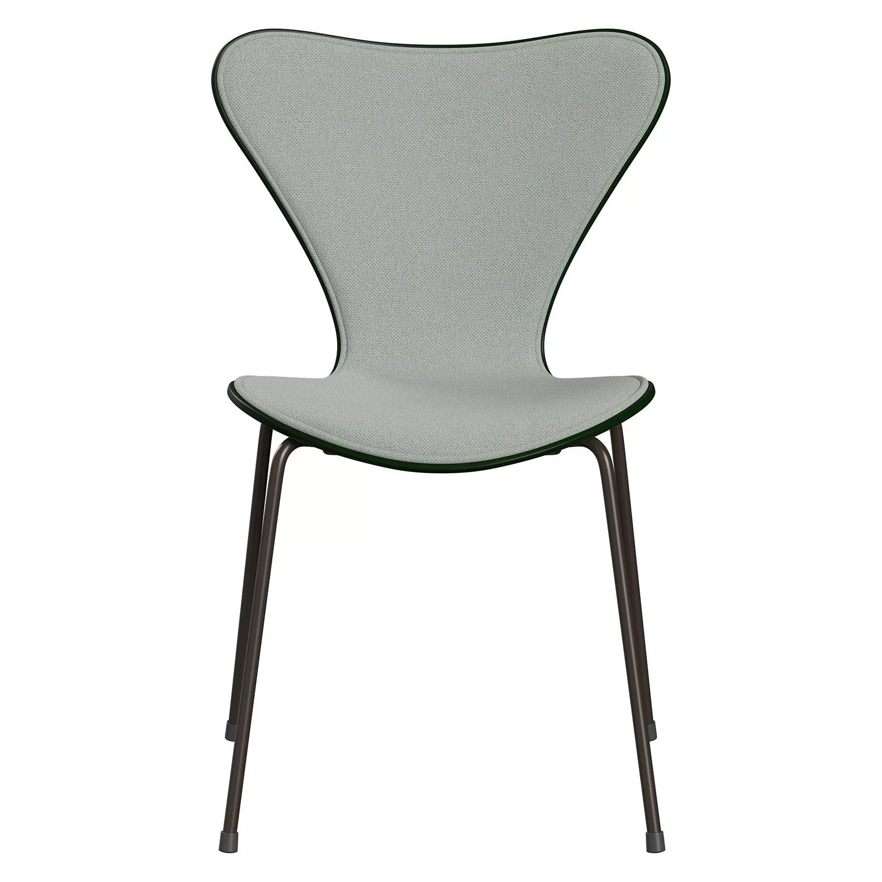 Fritz Hansen - Serie 7™ Stuhl Vorne gepolstert Braun Bronze - immergrün/Sto günstig online kaufen